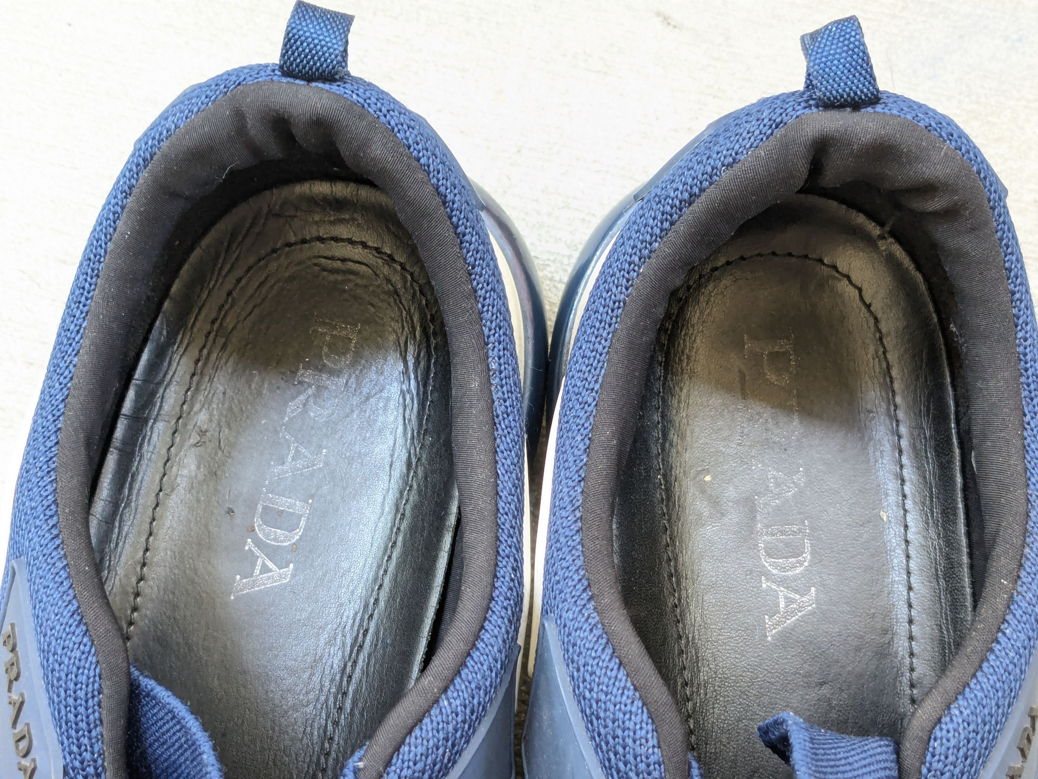 Prada Prada Cloudbust Sneakers Navy Blue 9 Knit Low Tops Size US 9 / EU 42 - 7 Thumbnail