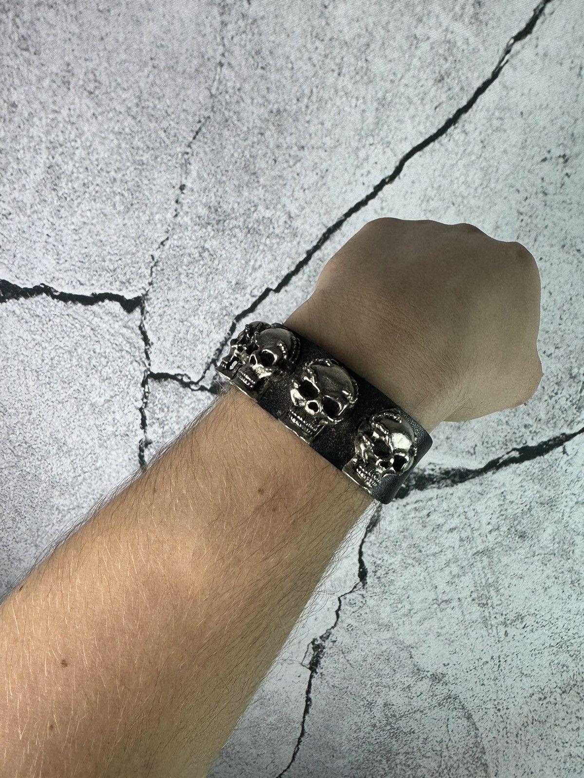 Other Punk Skeleton Skull metal Bracelet Size ONE SIZE - 6 Thumbnail