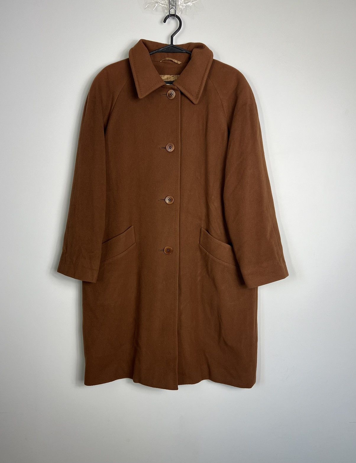 Aquascutum Coat Aquascutum cashmere & wool brown classic Size L / US 10 / IT 46 - 1 Thumbnail