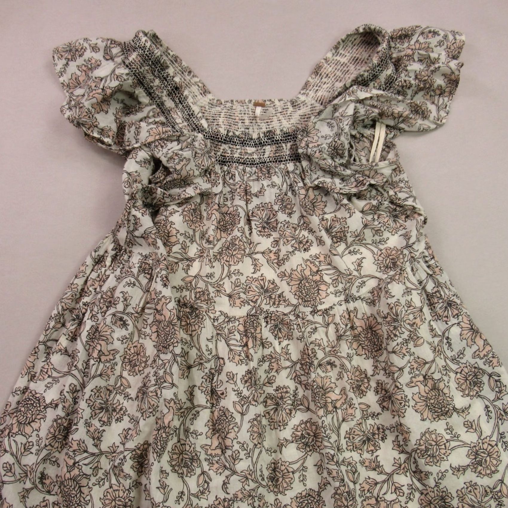J. Jill J Jill Dress Womens S Short Sleeve Lightweight Floral Crew Neck Pullover Dress Size S / US 4 / IT 40 - 3 Thumbnail