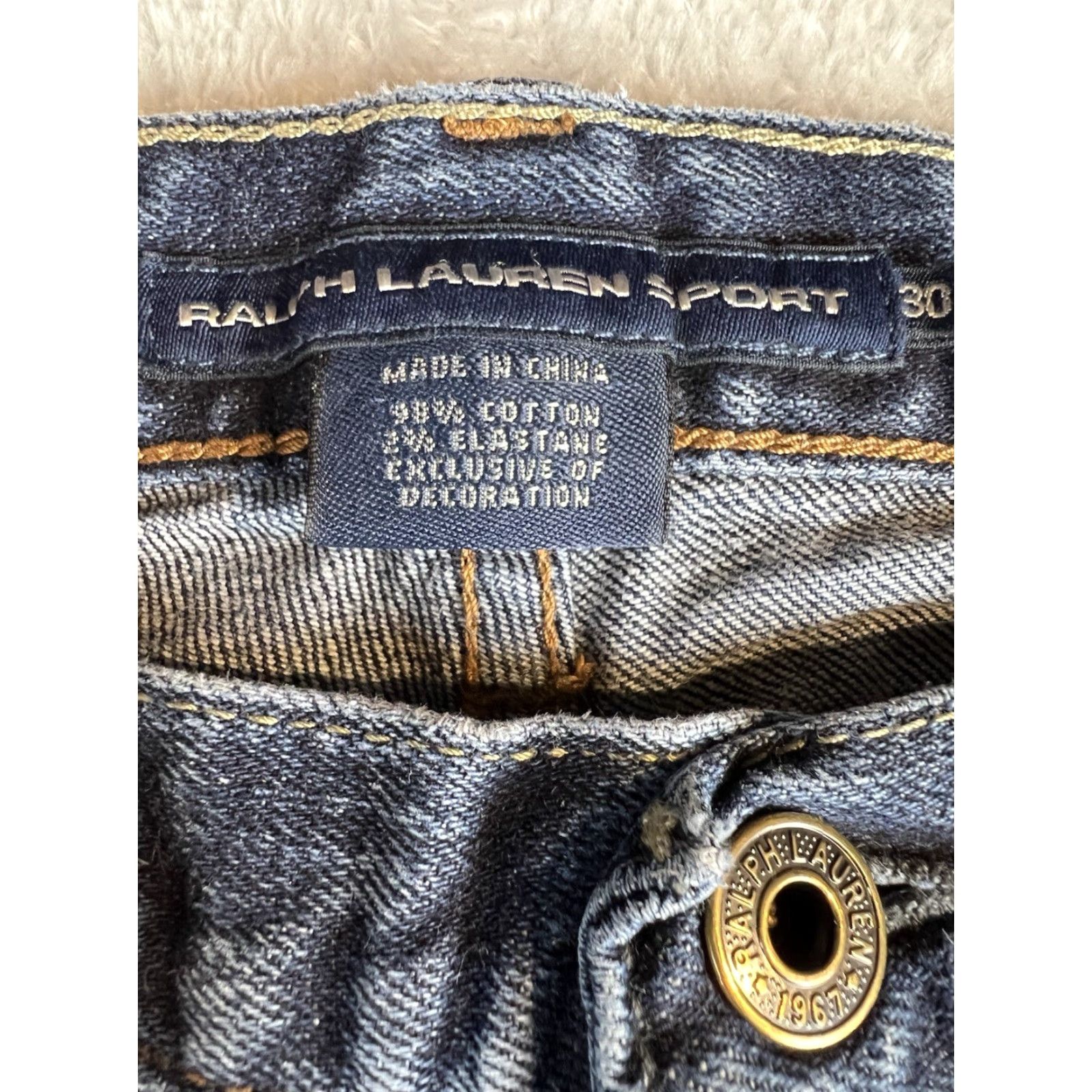 Polo Ralph Lauren Ralph Lauren Sport Jeans Thompson 650 Women’s 30 Denim Slim Straight Leg 5-Pocket Blue Logo Embroidered Size 30" / US 8 / IT 44 - 5 Thumbnail