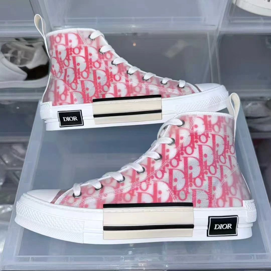 Dior Dior B23 Oversized Oblique Print White/Red 41.5 Size US 8.5 / EU 41-42 - 2 Thumbnail