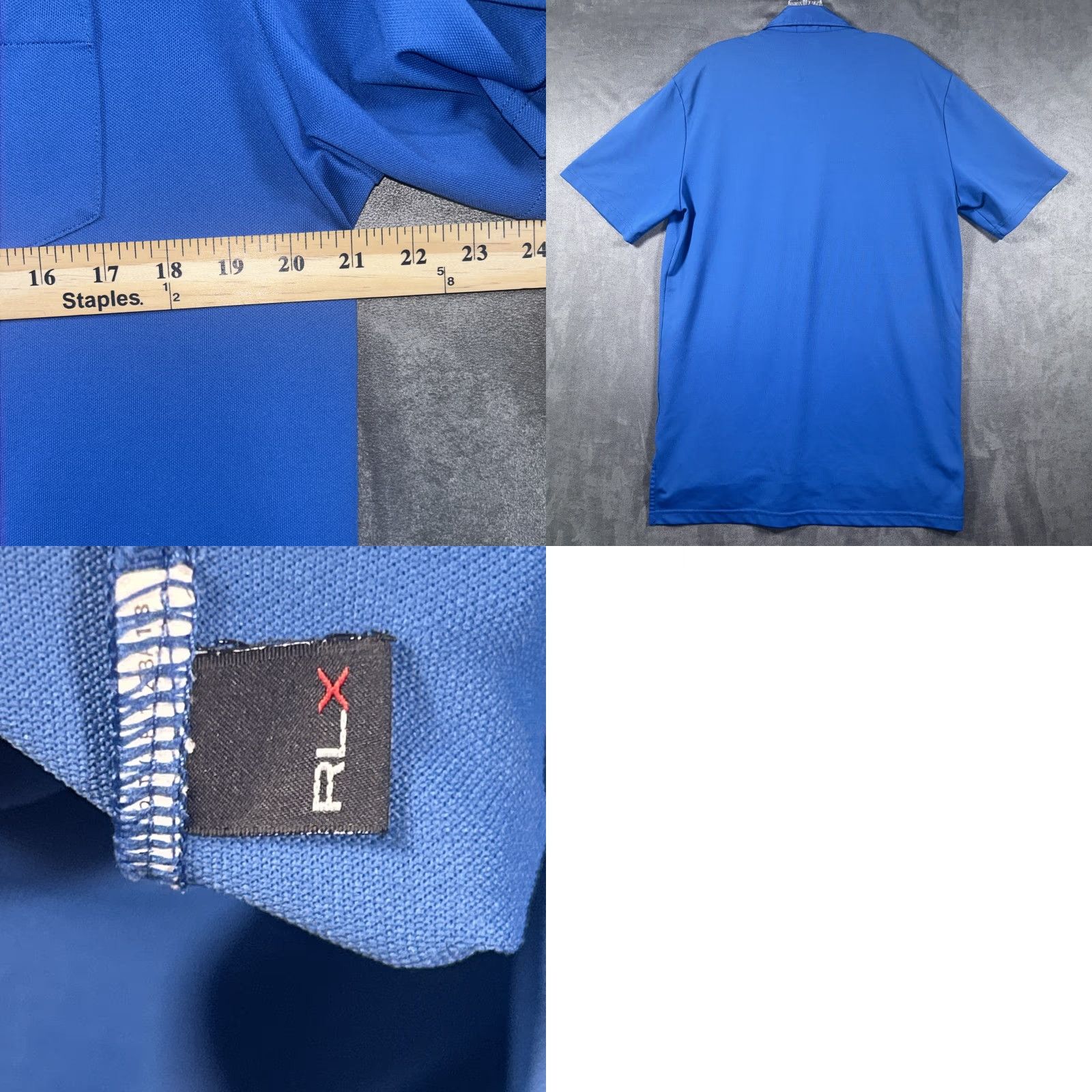 RLX Ralph Lauren RLX Ralph Lauren Mens Polo Golf Wicking Performance Stretch Size M Blue Size US M / EU 48-50 / 2 - 8 Thumbnail