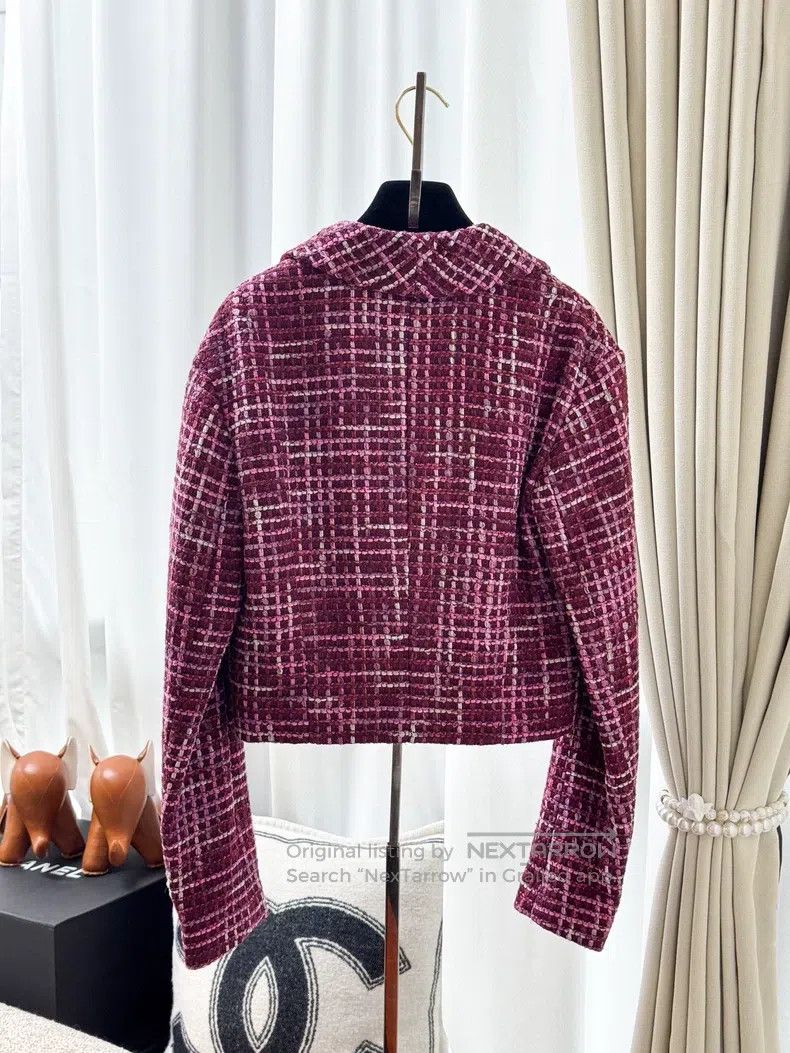 Chanel Chanel Pink woven lapel short jacket Size XS / US 0-2 / IT 36-38 - 4 Thumbnail