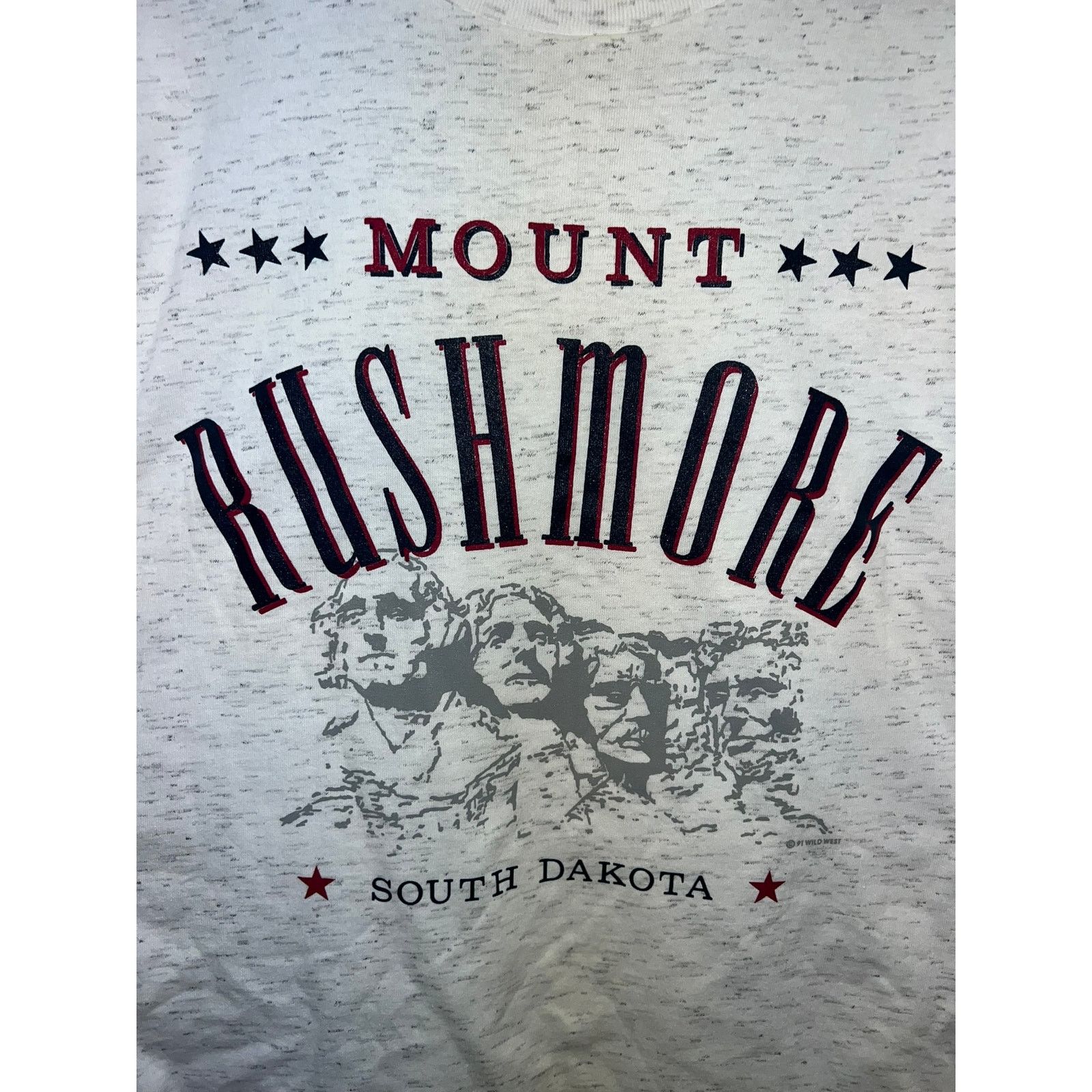 Vintage Vintage Mount Rushmore Shirt Oneita Speckled White L Tee Size US L / EU 52-54 / 3 - 2 Thumbnail