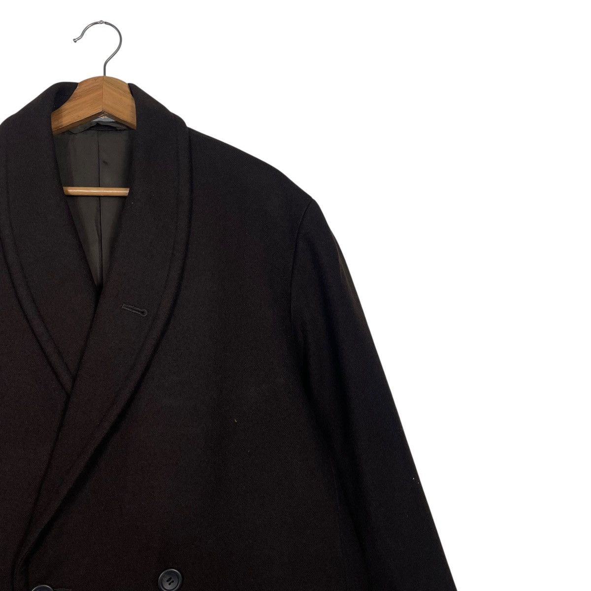 Issey Miyake Vintage 80s Issey Miyake Double Breasted Wool Overcoat Size US M / EU 48-50 / 2 - 6 Thumbnail