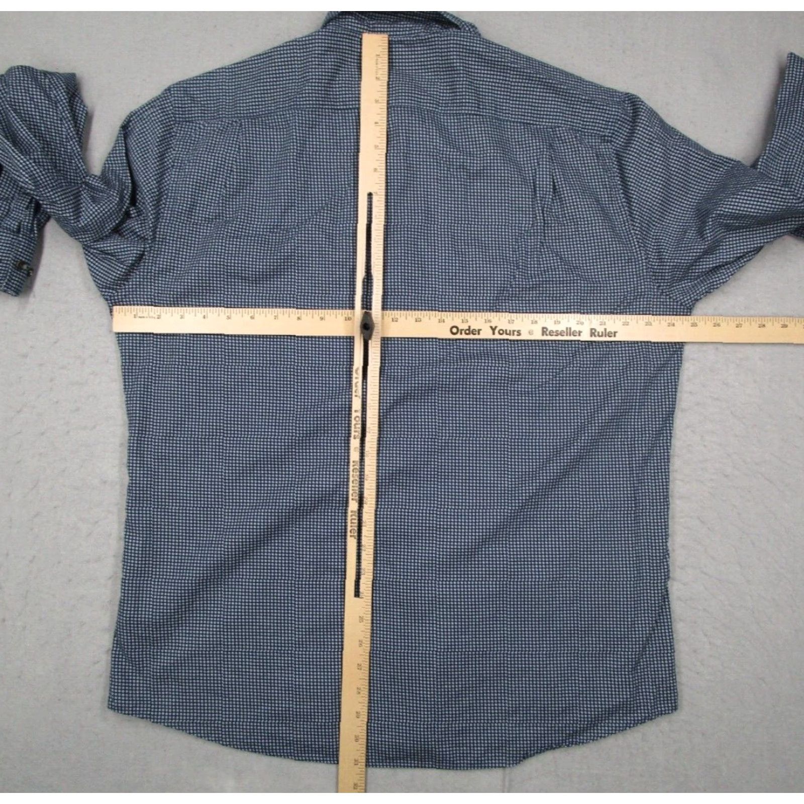 Rodd & Gunn Rodd & Gunn Shirt Mens 2XL Blue Sports Fit Button Up Long Sleeve Casual Work Geometric Pattern - Cotton Knit, Regular Size, City Preppy Style - Mens Size US XXL / EU 58 / 5 - 6 Thumbnail