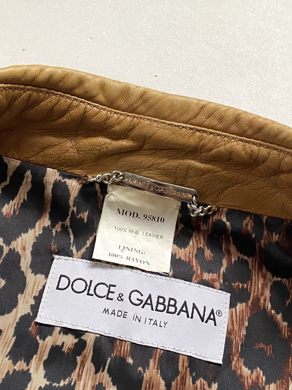 Dolce & Gabbana 🔥Archive S/S02 Dolce&Gabbana Leather Cargo Jacket Y2K Size S / US 4 / IT 40 - 6 Thumbnail