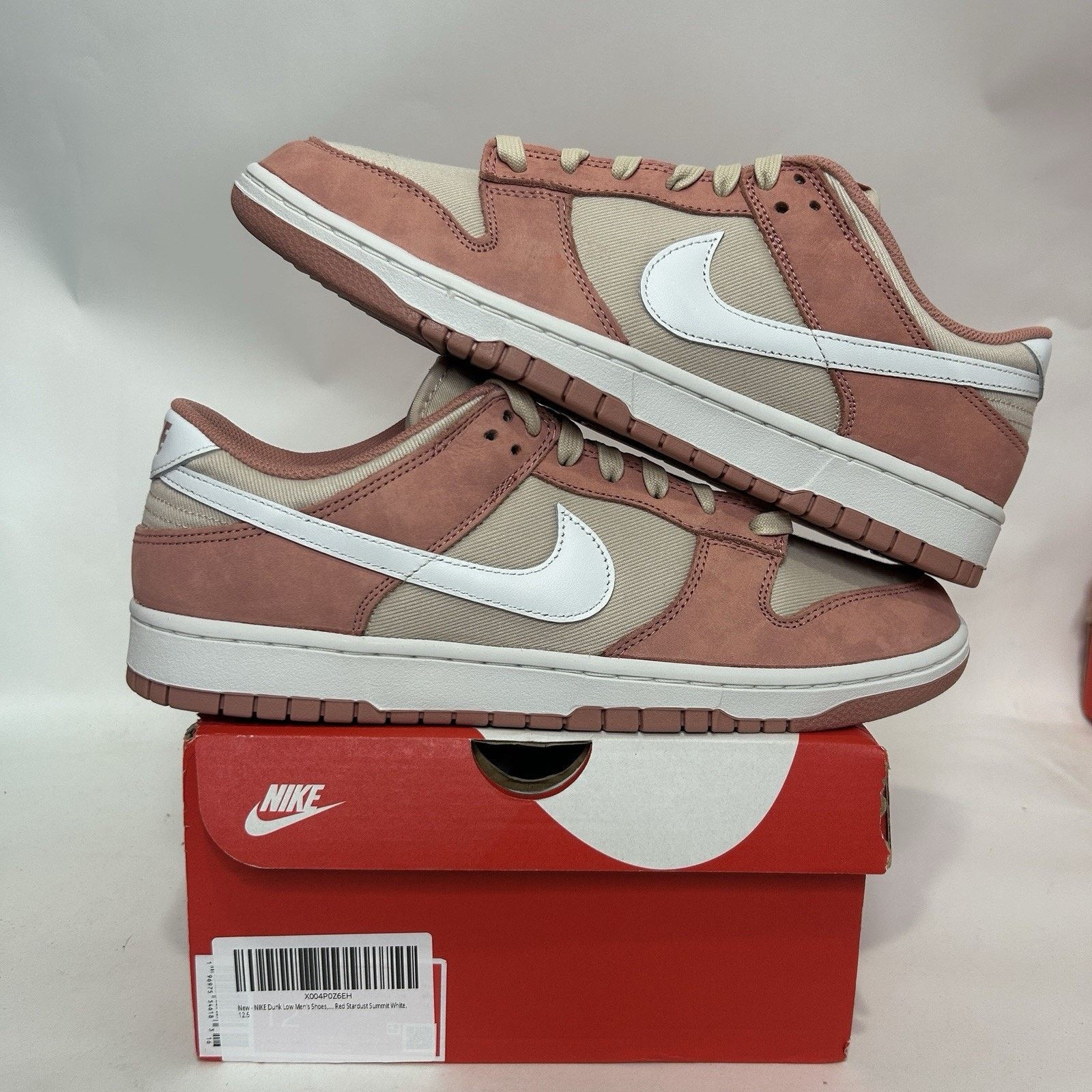 Nike Nike Dunk Low Retro PRM “Red Stardust Summit White” Size US 12.5 / EU 45-46 - 1 Thumbnail