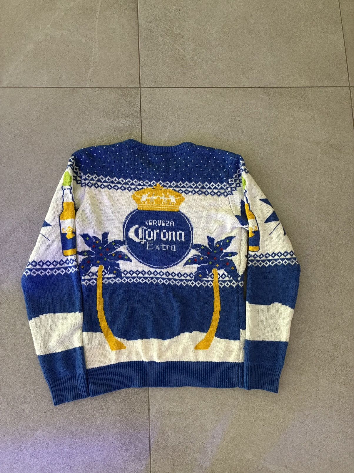 Other Corona Extra Knit Sweater Blue White Beer Graphic S Size US S / EU 44-46 / 1 - 2 Thumbnail