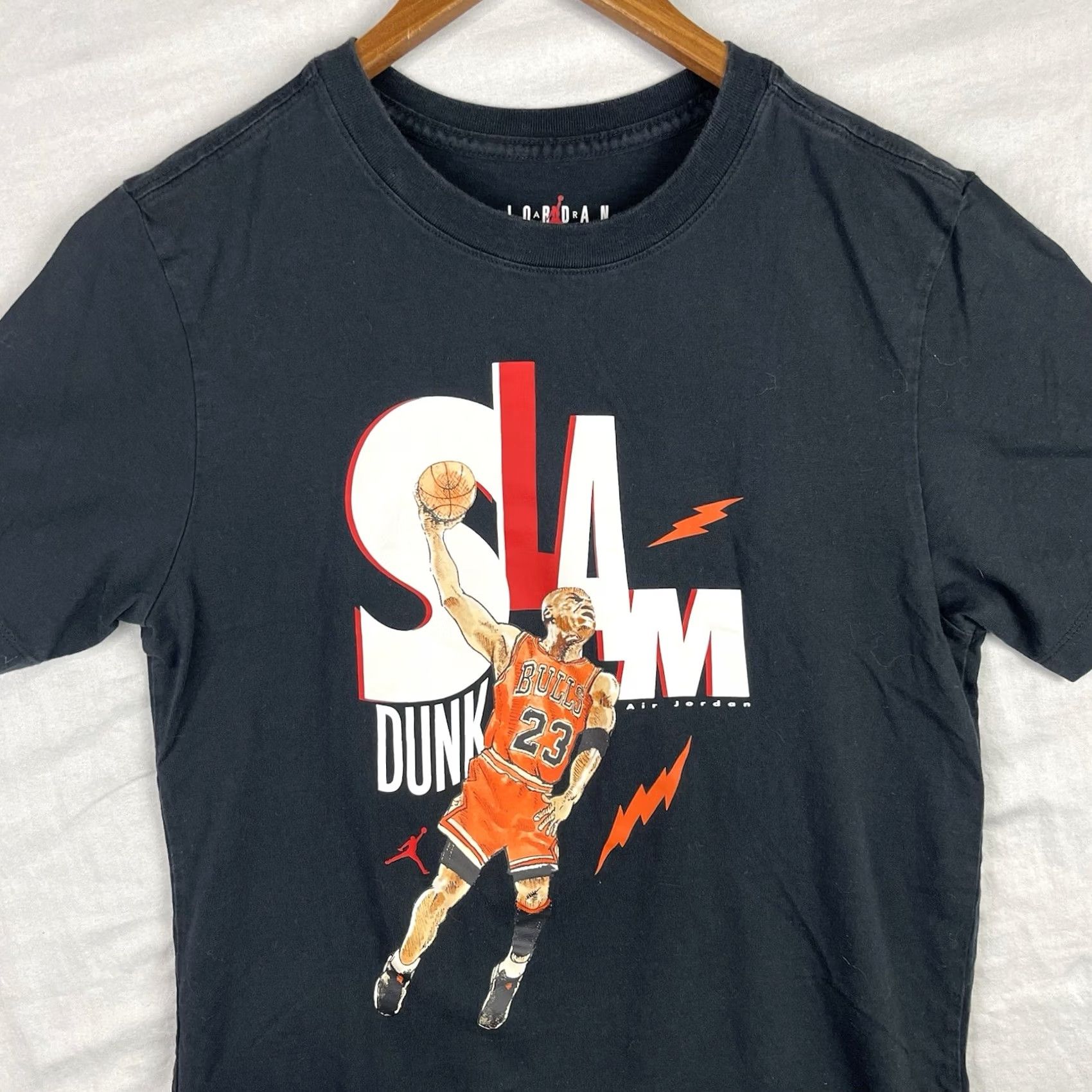 Jordan Brand Jordan Shirt Mens Small Black Slam Dunk Michael Jordan Nike Short Sleeve Size US S / EU 44-46 / 1 - 2 Thumbnail
