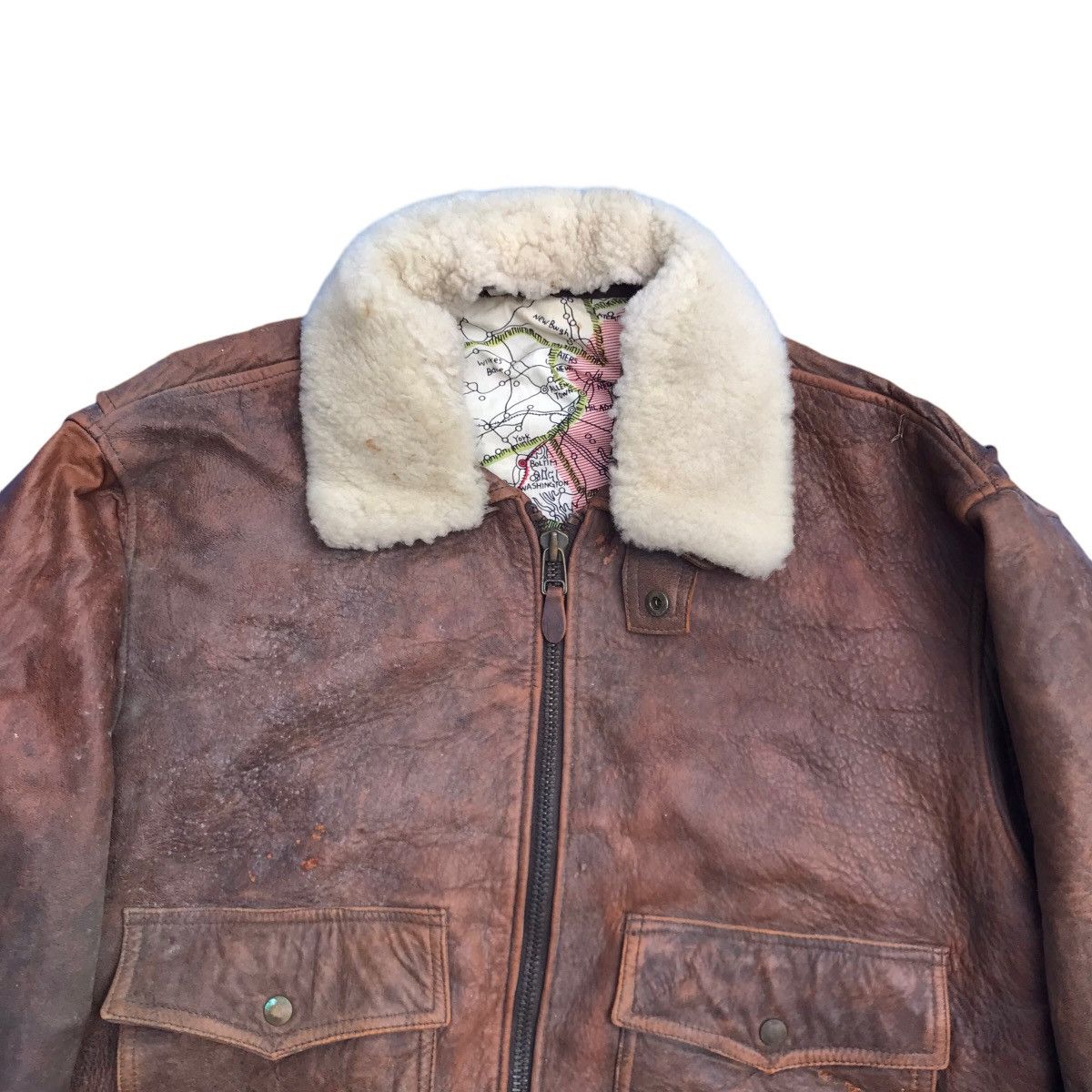 Avirex Robo Avirex Faux Fur Jacket Style WW II Leather Jacket Size US L / EU 52-54 / 3 - 2 Thumbnail