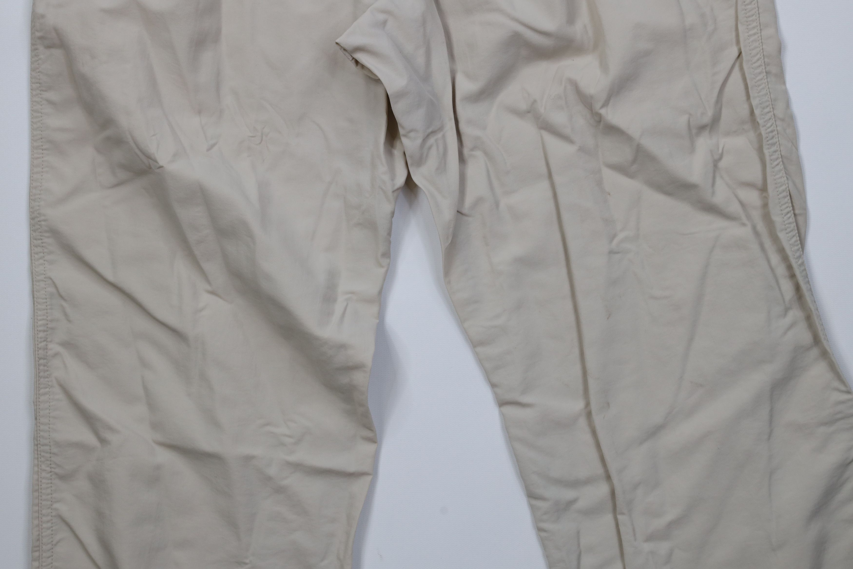 Lands' End Vintage 90s Lands End Wide Leg Windbreaker Pants Beige USA Size US 33 - 12 Thumbnail
