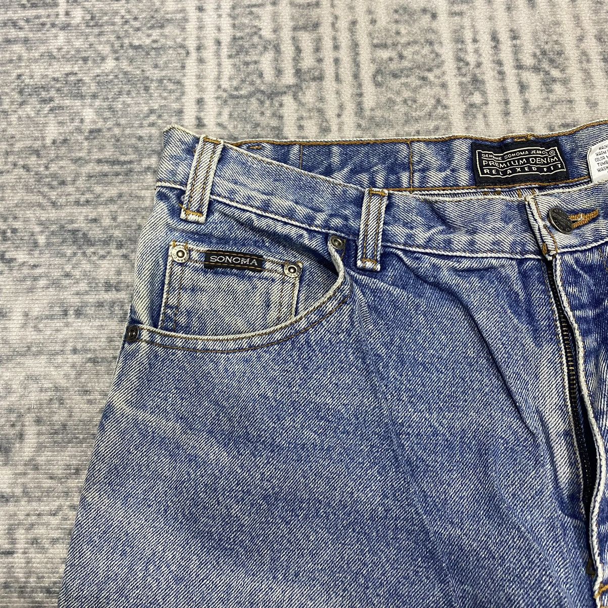 Japanese Brand × Vintage Sickkk☠️ Sonoma Mud Wash Jeans 90s Relaxed fit Size US 34 / EU 50 - 6 Thumbnail