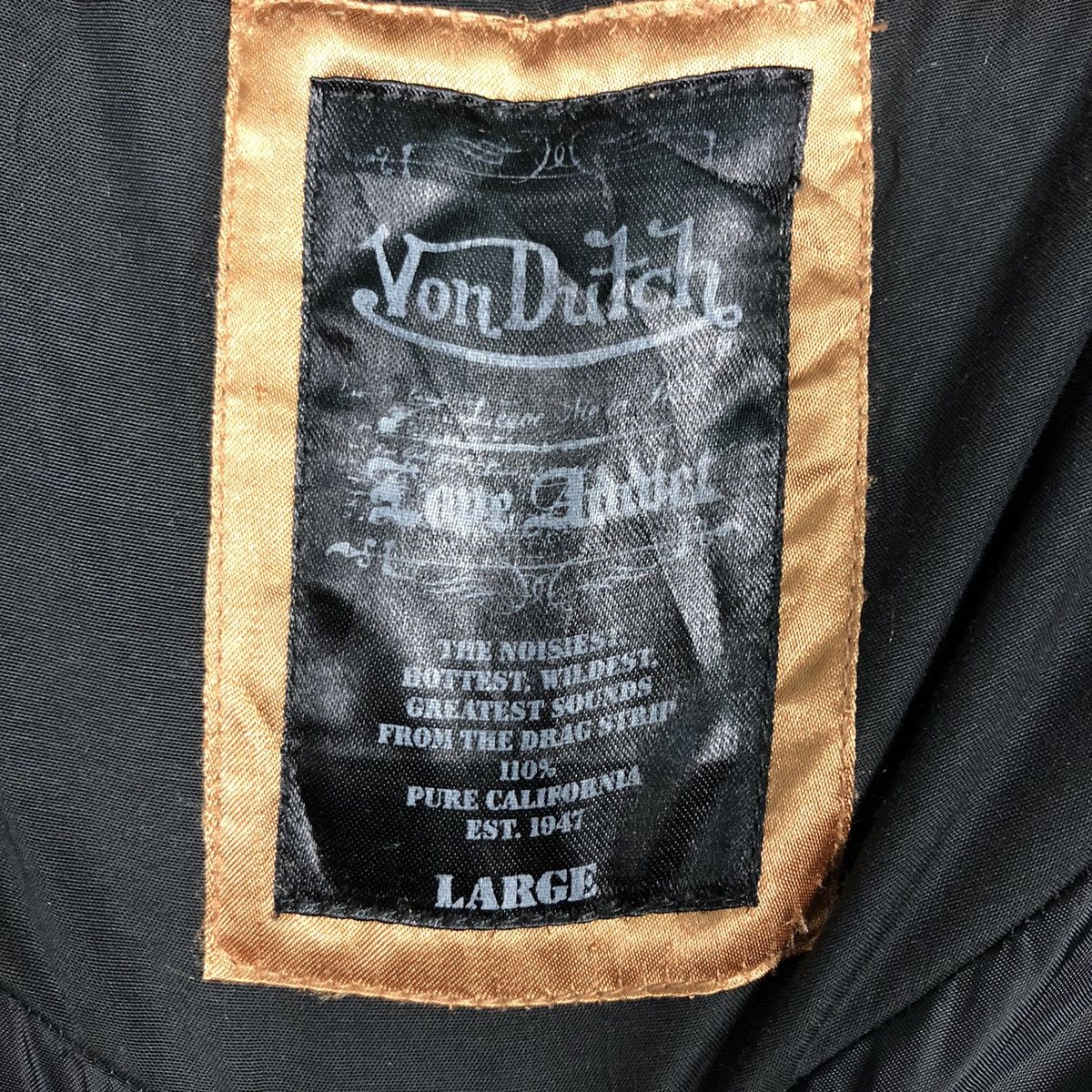 Japanese Brand × Von Dutch 📌Vintage Parka Jacket Biker Punk Von Dutch Mink Fur Hoodie Size US L / EU 52-54 / 3 - 22 Thumbnail
