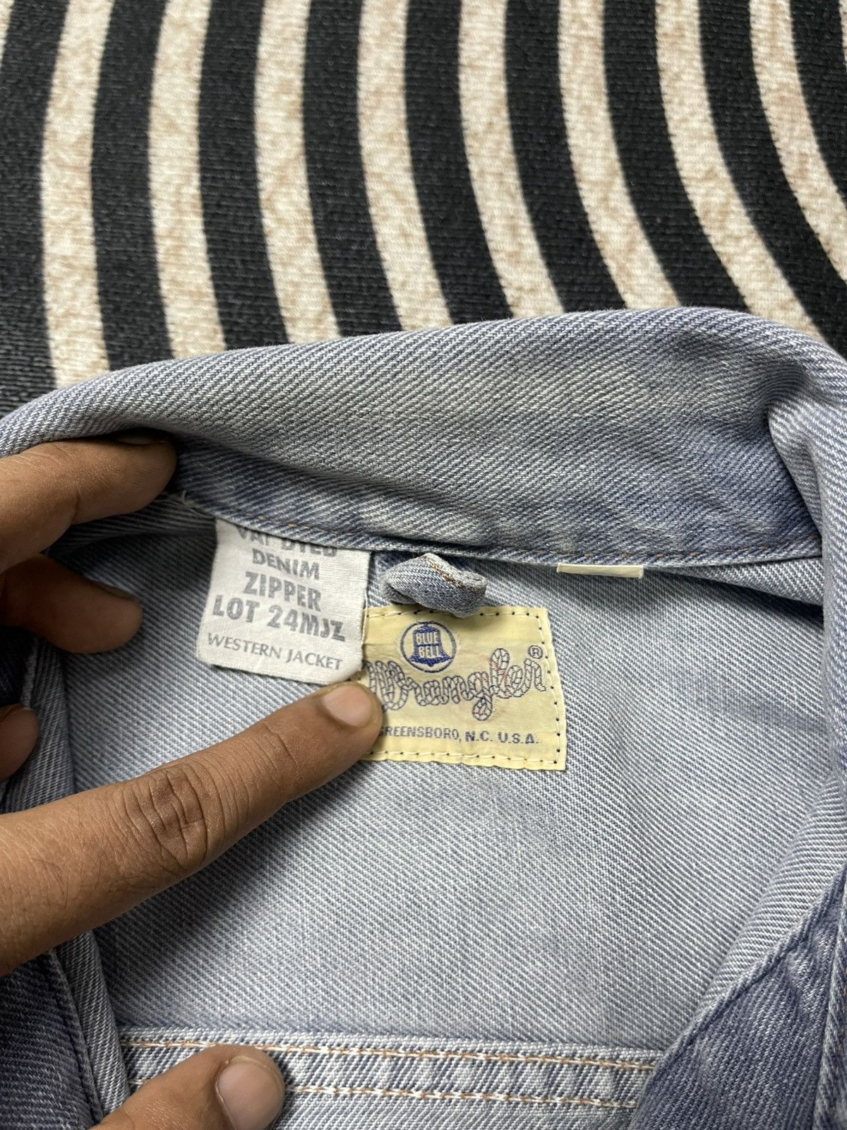 Wrangler 90s WRANGLER BLUE BELL WESTERN DENIM ZIPPER JACKET Size L / US 10 / IT 46 - 13 Thumbnail
