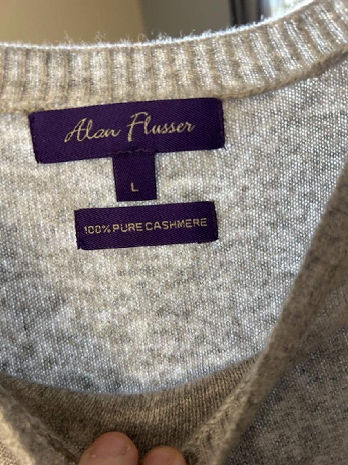Alan Flusser Alan Flusser 100% Pure Cashmere Colorblock Sweater Size L Size US L / EU 52-54 / 3 - 3 Thumbnail