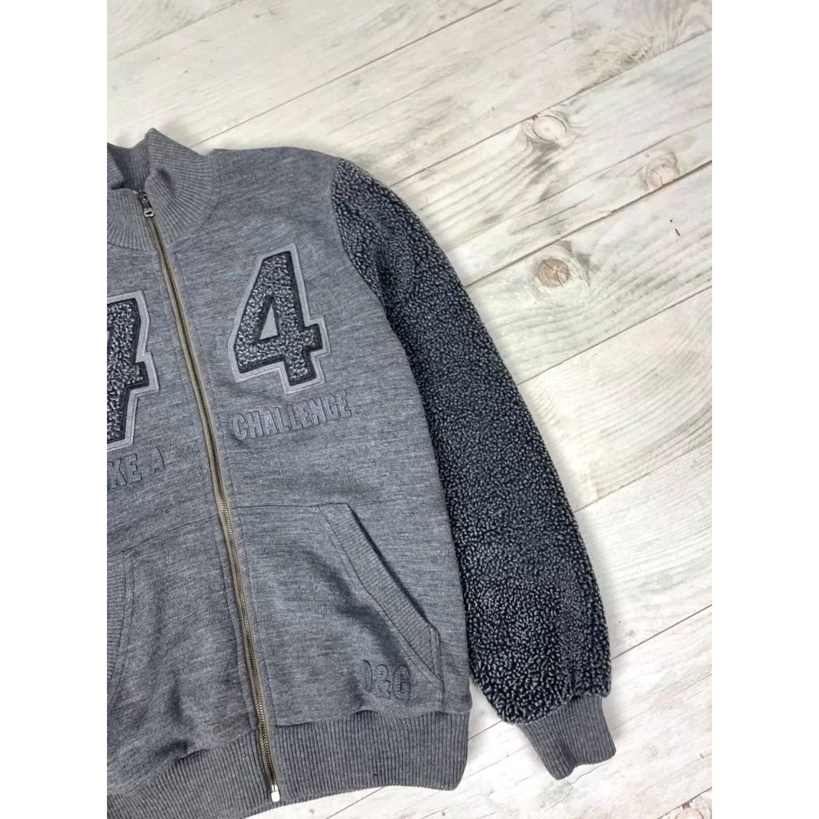 Dolce & Gabbana VINTAGE Dolce&Gabbana Jacket Men Size S Gray Bomber Logo 74 Take A Challenge NS Size US S / EU 44-46 / 1 - 4 Thumbnail