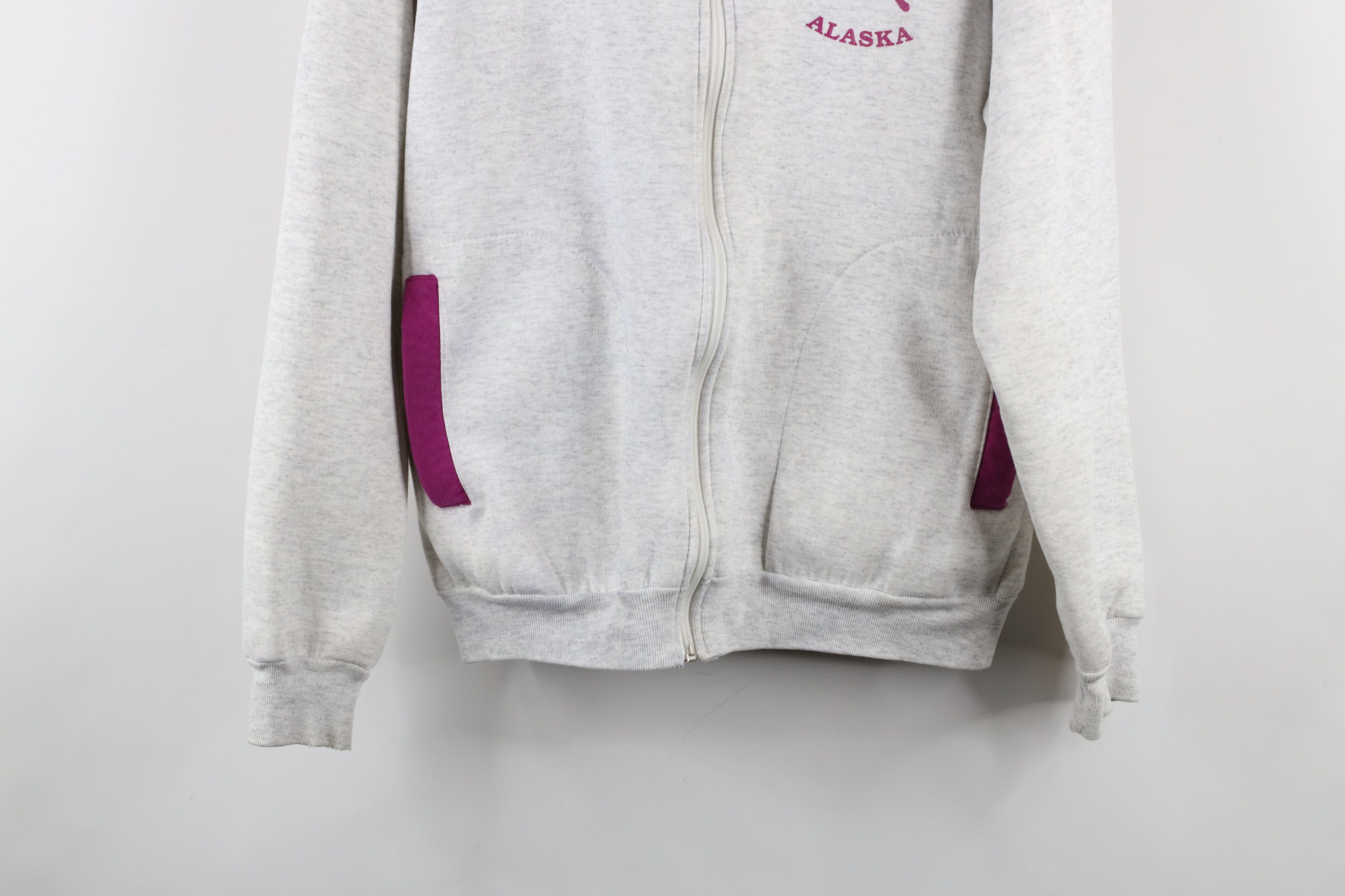 Vintage Vintage 90s Streetwear Skagway Alaska Full Zip Hoodie USA Size L / US 10 / IT 46 - 3 Thumbnail
