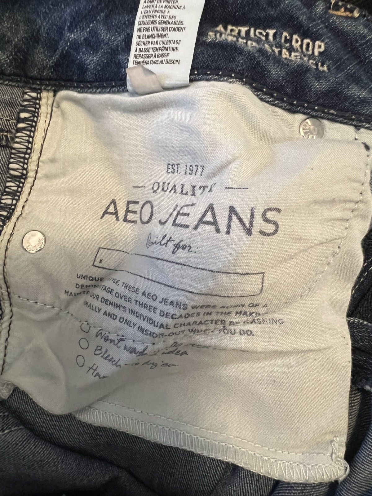 American Eagle Outfitters American Eagle Artist Crop Super Stretch Size 10 Size 32" / US 10 / IT 46 - 5 Thumbnail
