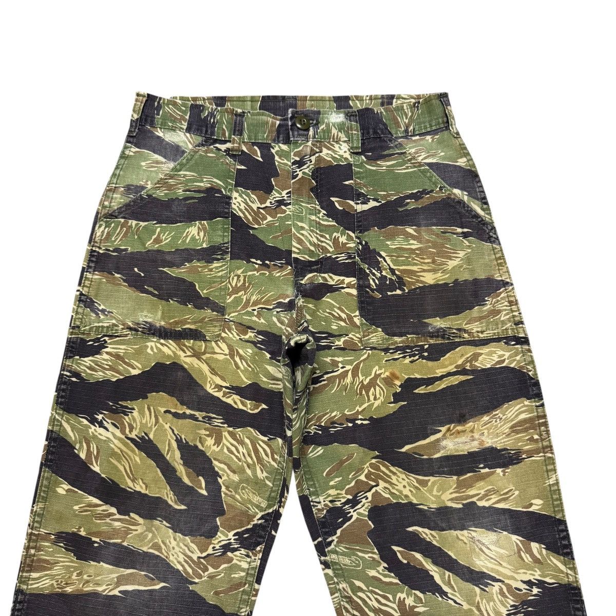 Vintage Vintage Gung Ho Tiger Stripe Fatigue Pant Ripstop Size US 31 - 3 Thumbnail