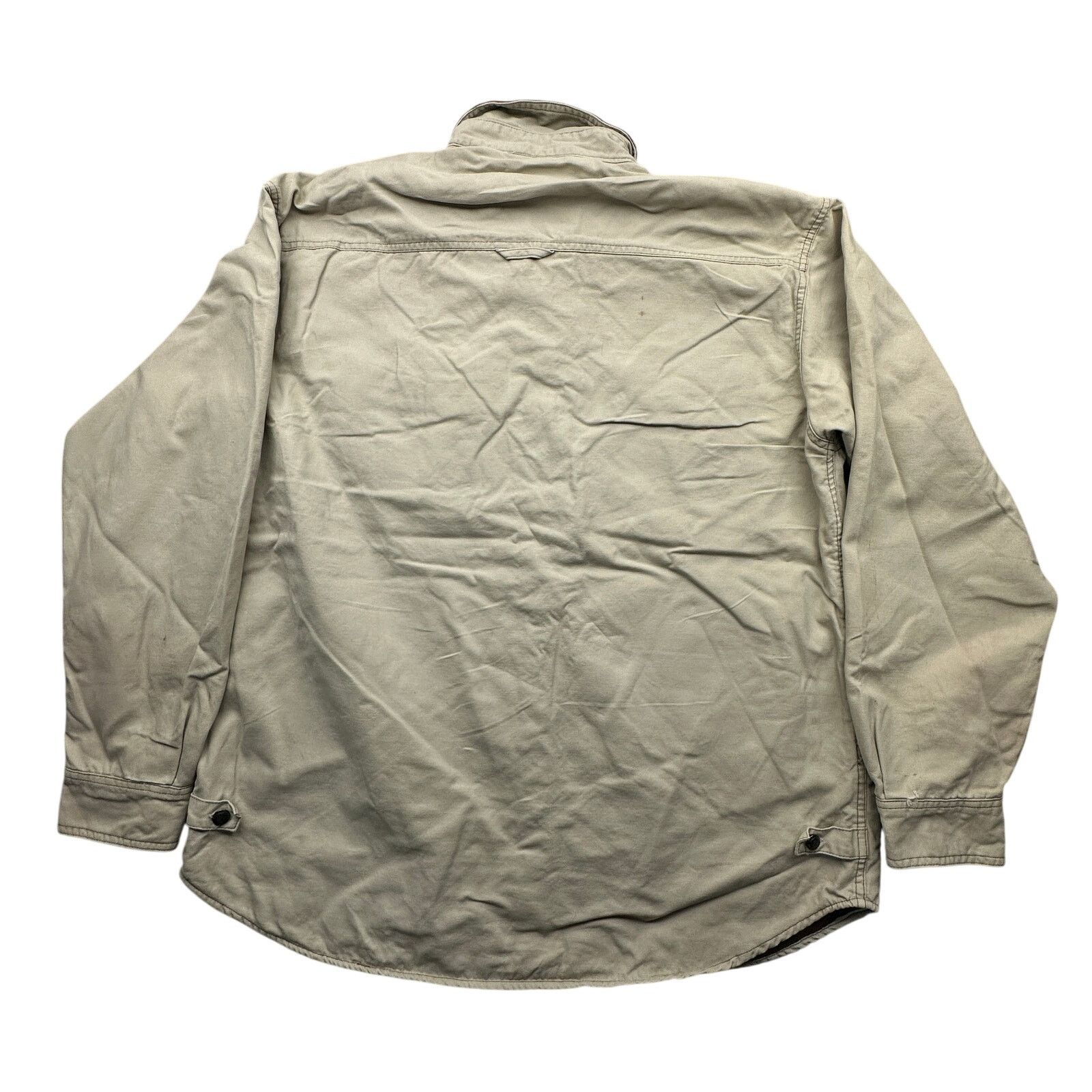 Columbia Columbia Fleece Lined Button Canvas Shirt Men Large Brown Size US L / EU 52-54 / 3 - 6 Thumbnail