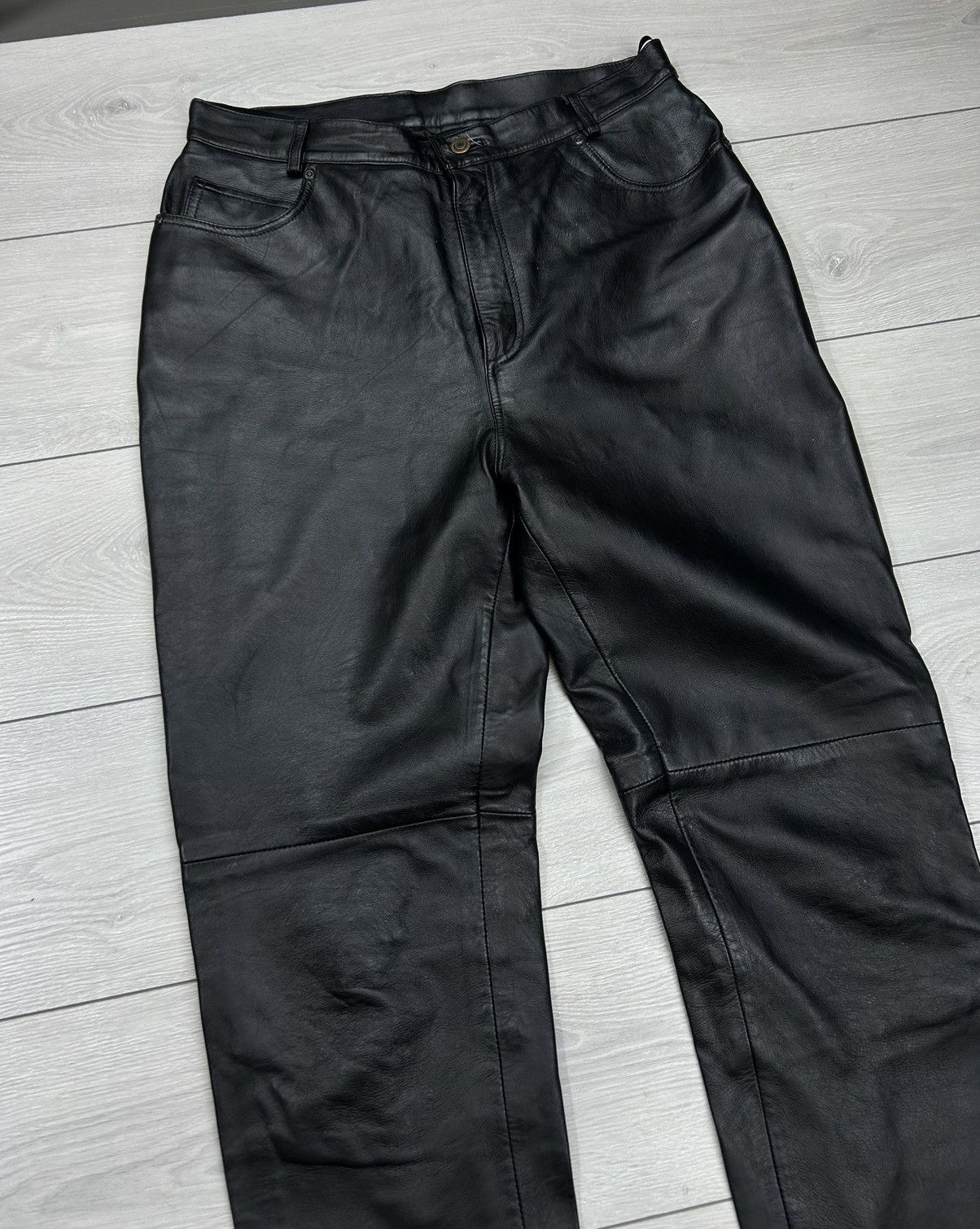 Leather Leather pant black size 34 Size US 34 / EU 50 - 3 Thumbnail