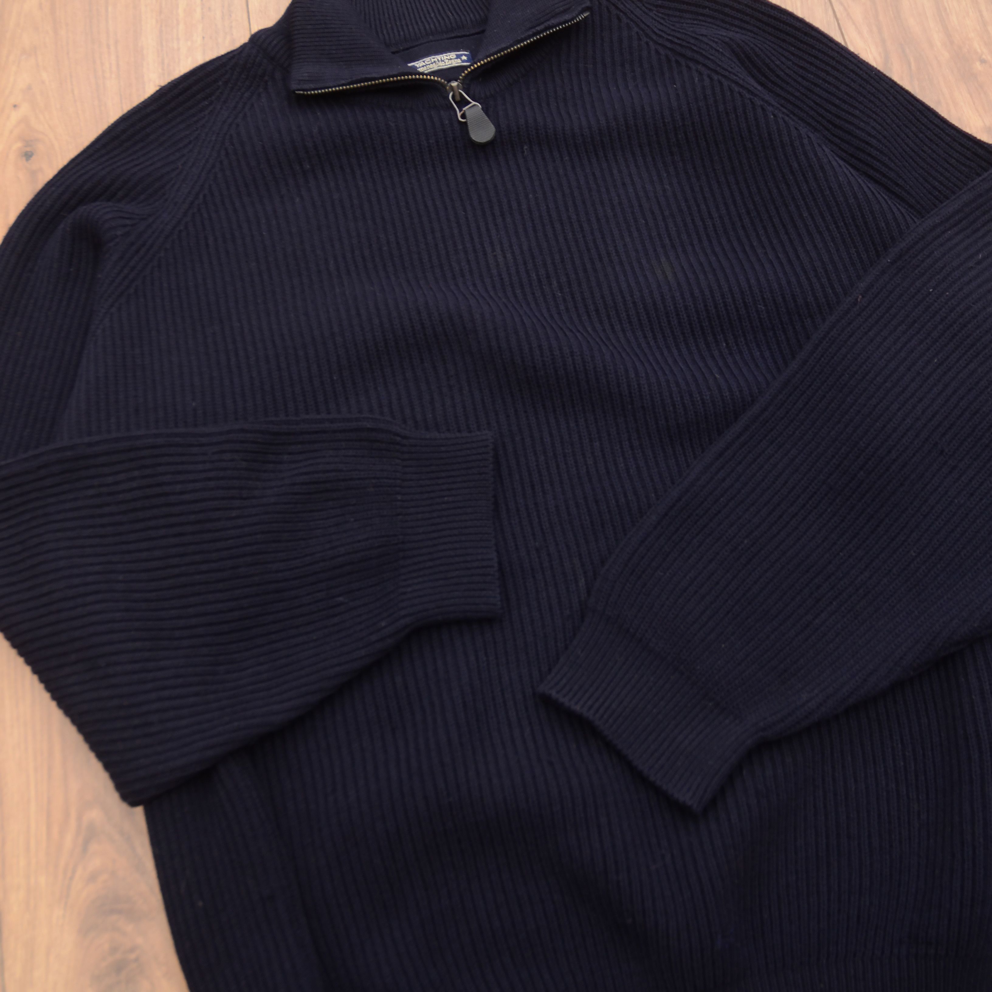 Ermenegildo Zegna Vintage Ermenegildo Zegna Sweater Wool Yachting 1/4 zip Size US XXL / EU 58 / 5 - 9 Thumbnail