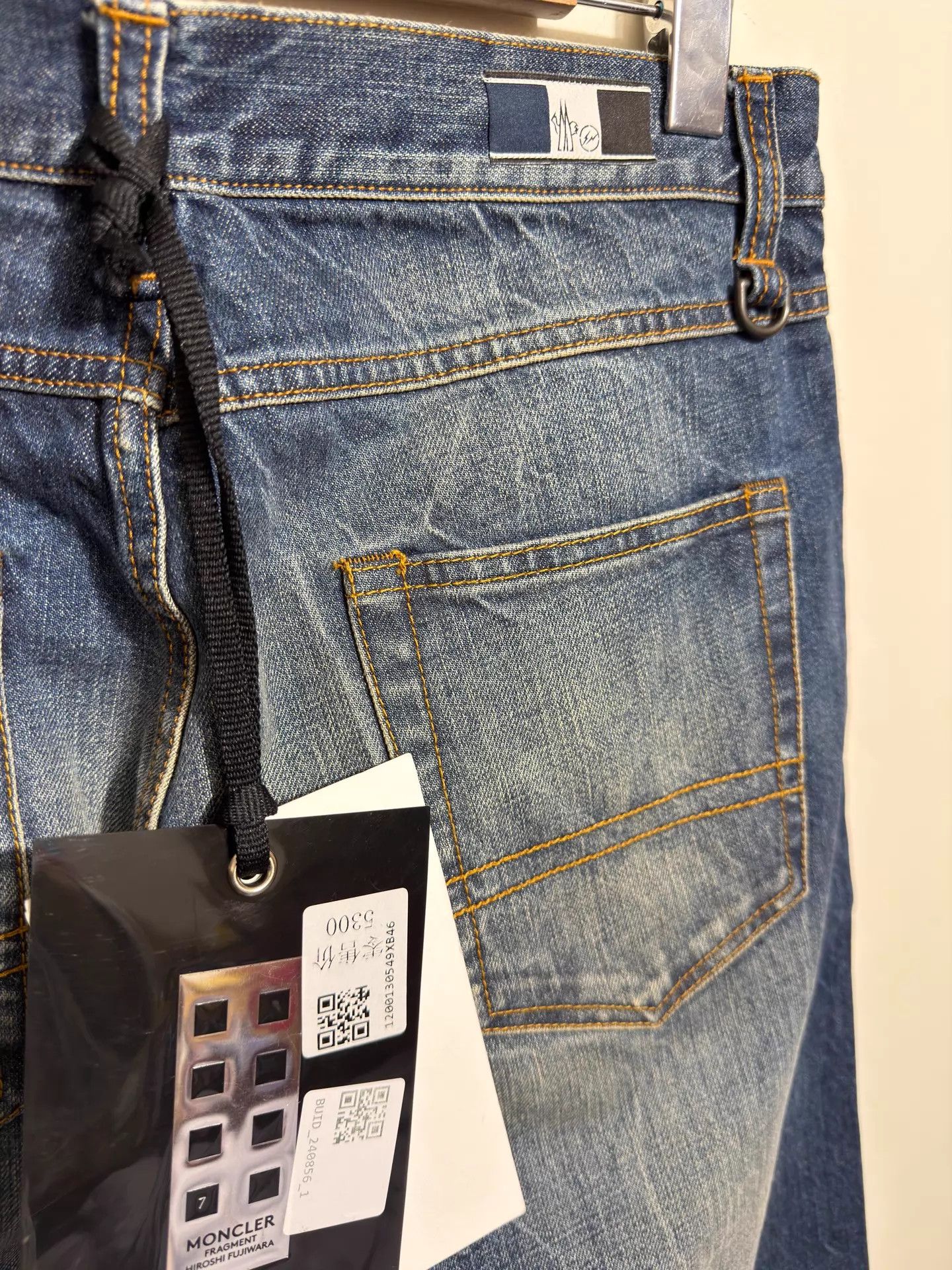 Moncler Moncler x Fragment Design Men's Slim Jeans 46 Size US 30 / EU 46 - 4 Thumbnail
