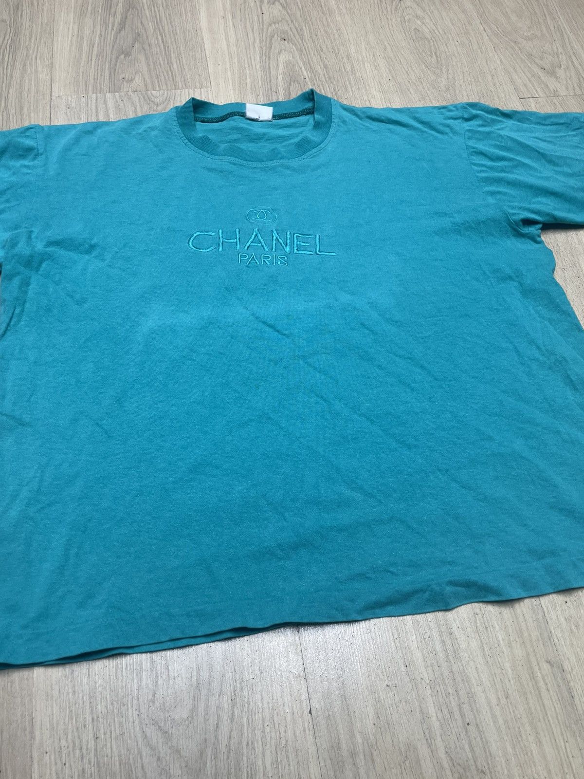 Vintage Deadstock vintage chanel t shirt embroidery 90s Size XL / US 12-14 / IT 48-50 - 2 Thumbnail