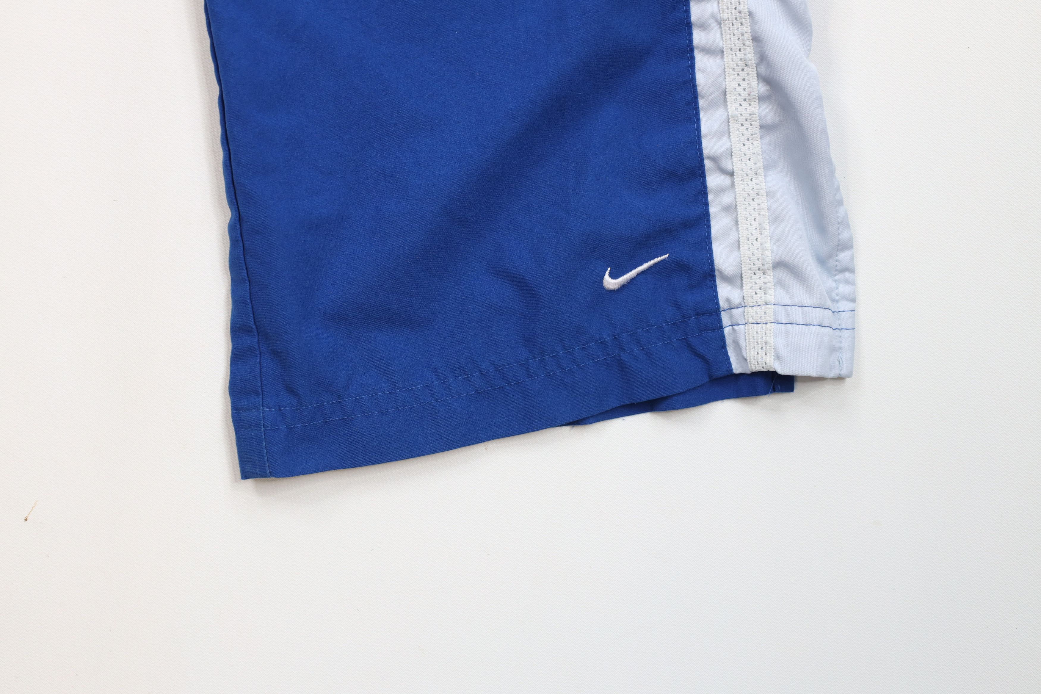 Nike × Vintage Vintage 90s Y2K Nike Mini Swoosh Striped Wide Leg Pants Size 28" / US 6 / IT 42 - 5 Thumbnail