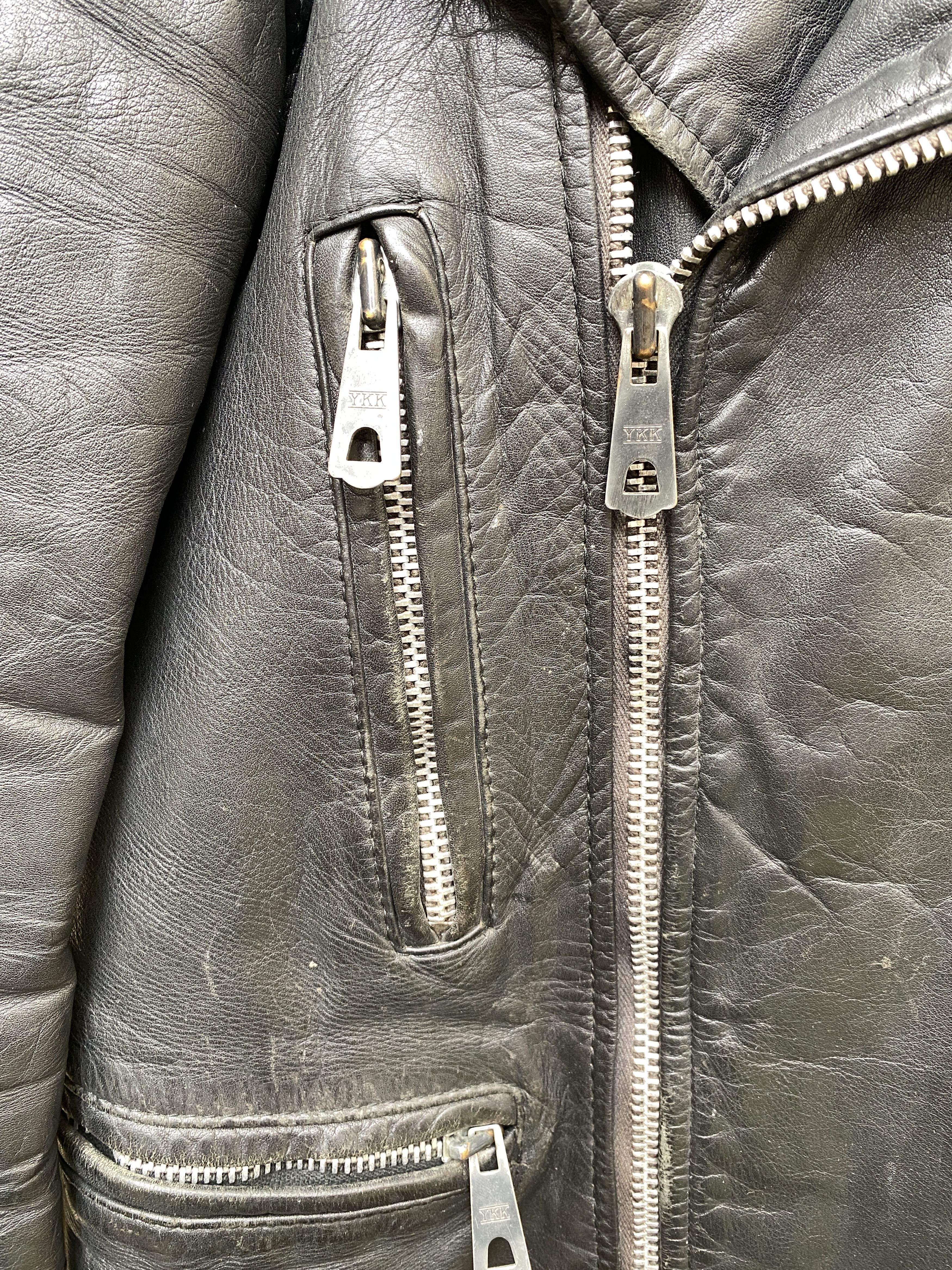 Vintage Vintage 80s True Punk Leather Biker Jacket Size US M / EU 48-50 / 2 - 6 Thumbnail