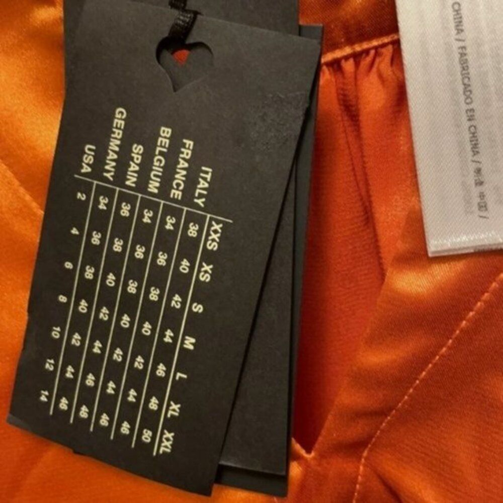 TWINSET Twinset Satin Jersey Dress with wide sleeves orange L Size L / US 10 / IT 46 - 4 Thumbnail