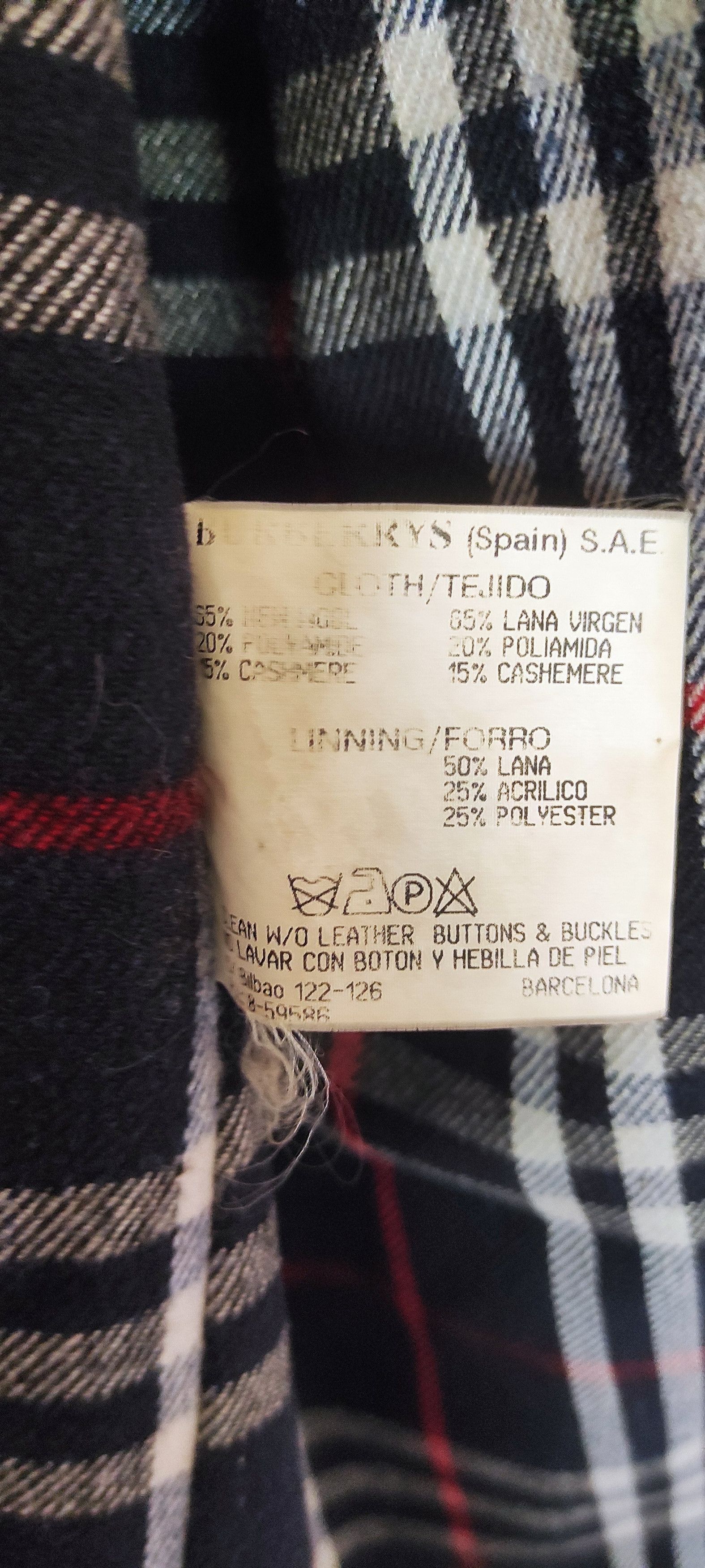 Burberry × Vintage Burberrys Mens Nova Check Wool Duffle Coat Made In Spain Size US L / EU 52-54 / 3 - 5 Thumbnail