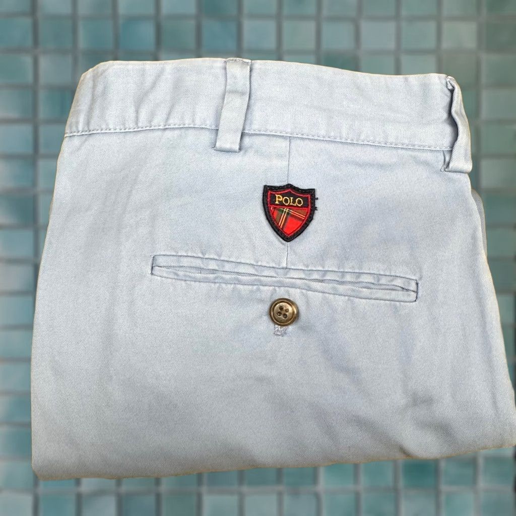 Polo Ralph Lauren Polo Golf Ralph Lauren Mens 34 Blue Classic Pleated Cotton Twill Shorts 9" Inseam Chino Pocketed Size US S / EU 44-46 / 1 - 1 Thumbnail