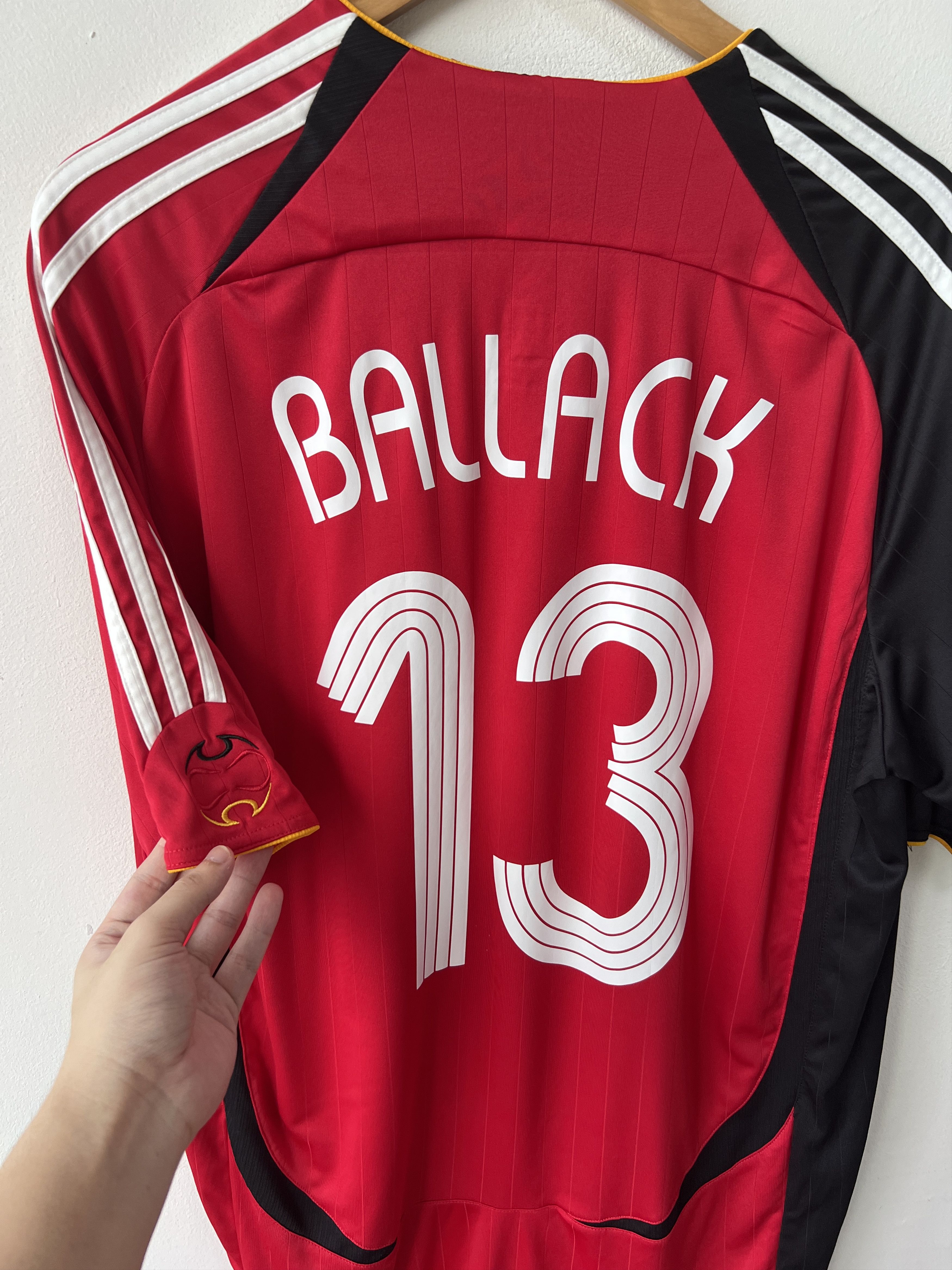 Adidas (XL) Germany 2005-07 Away Kit Ballack #13 Size US XL / EU 56 / 4 - 5 Thumbnail