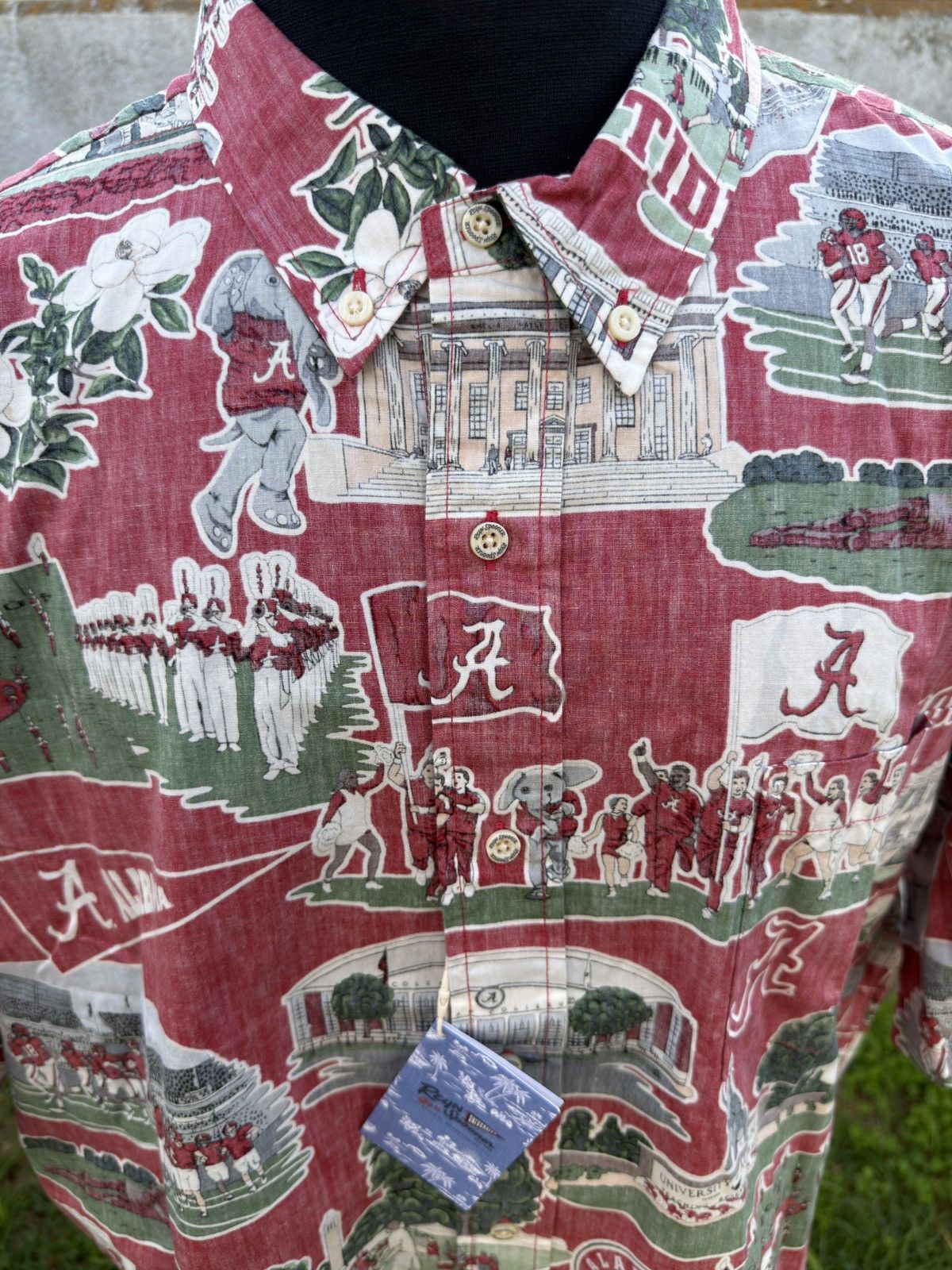 Reyn Spooner New University of Alabama Scenic Performance Aloha Men's 2XL Size US XXL / EU 58 / 5 - 3 Thumbnail