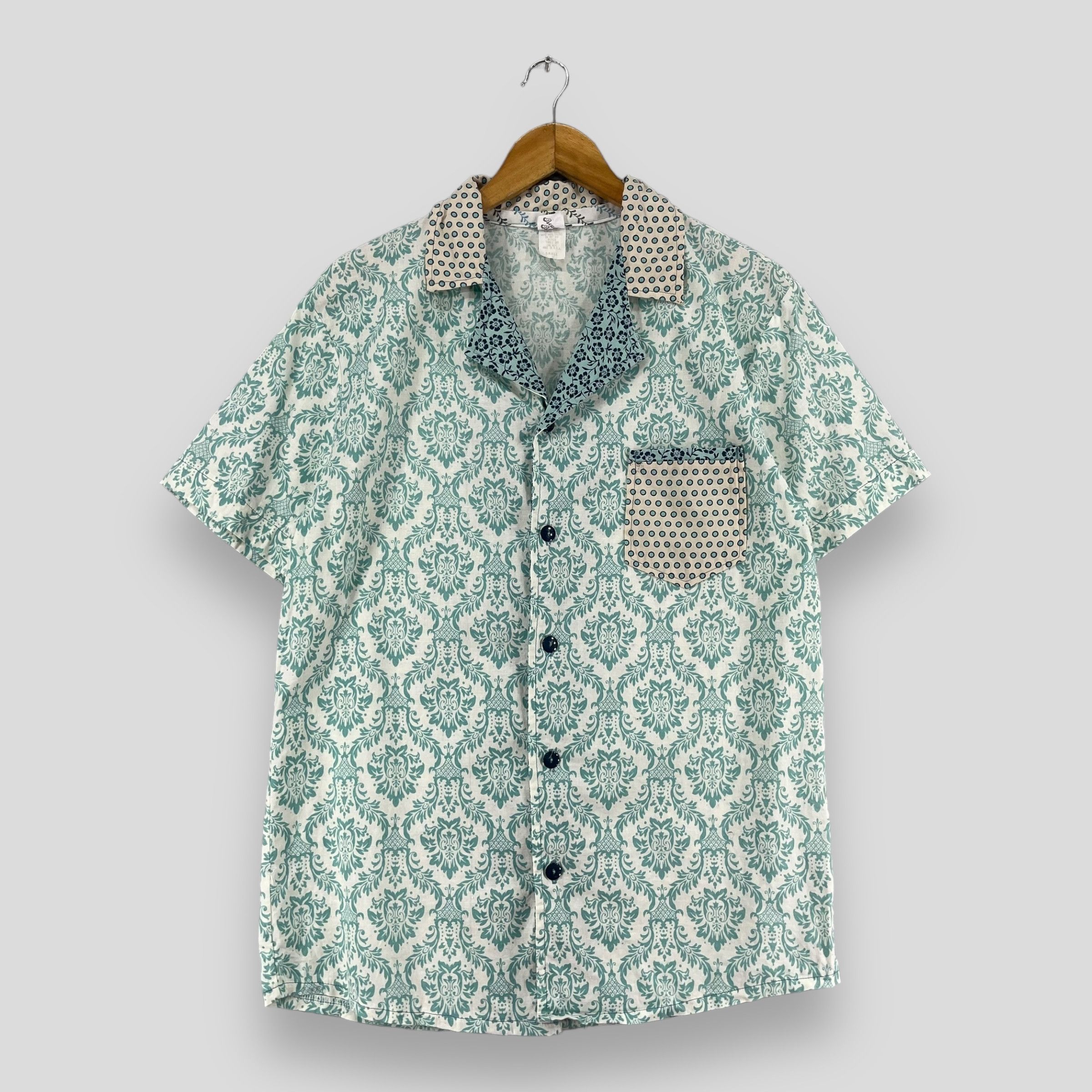 Japanese Brand Vintage Abstract Hawaii Tribal Native Flower Motive Shirt Size US S / EU 44-46 / 1 - 1 Thumbnail