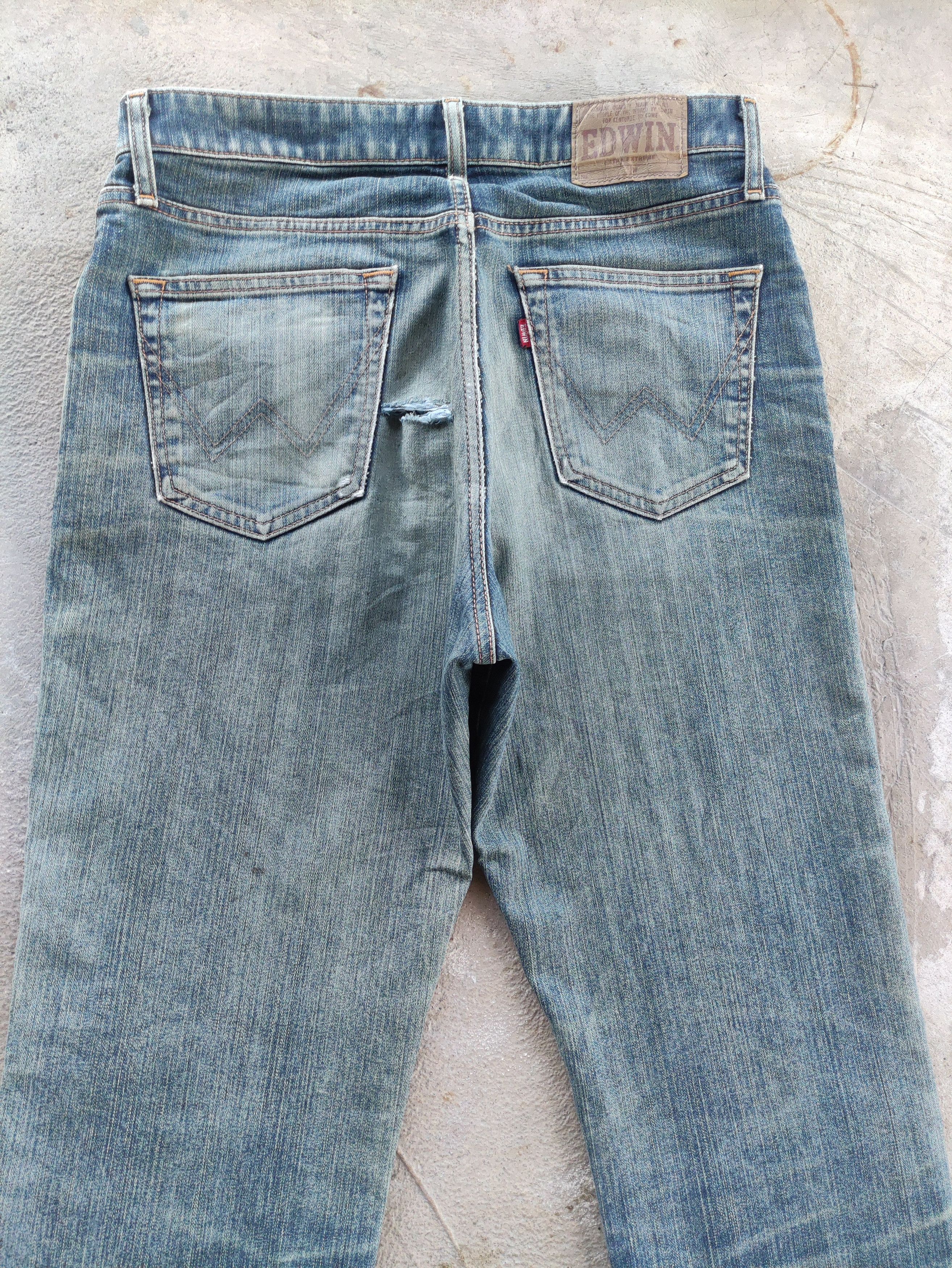 Edwin Vintage Edwin Jean Distressed Faded Denim Size US 32 / EU 48 - 10 Thumbnail
