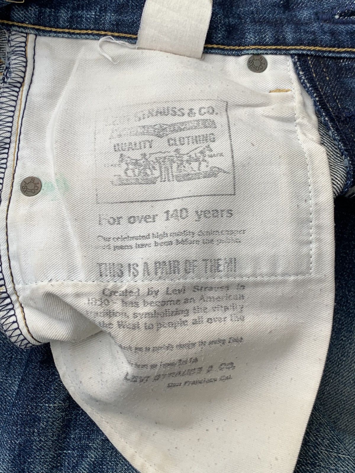 Levi's Levi's 503B Big E Selvedge Japan 🇯🇵 Vintage Fade Size US 28 / EU 44 - 9 Thumbnail
