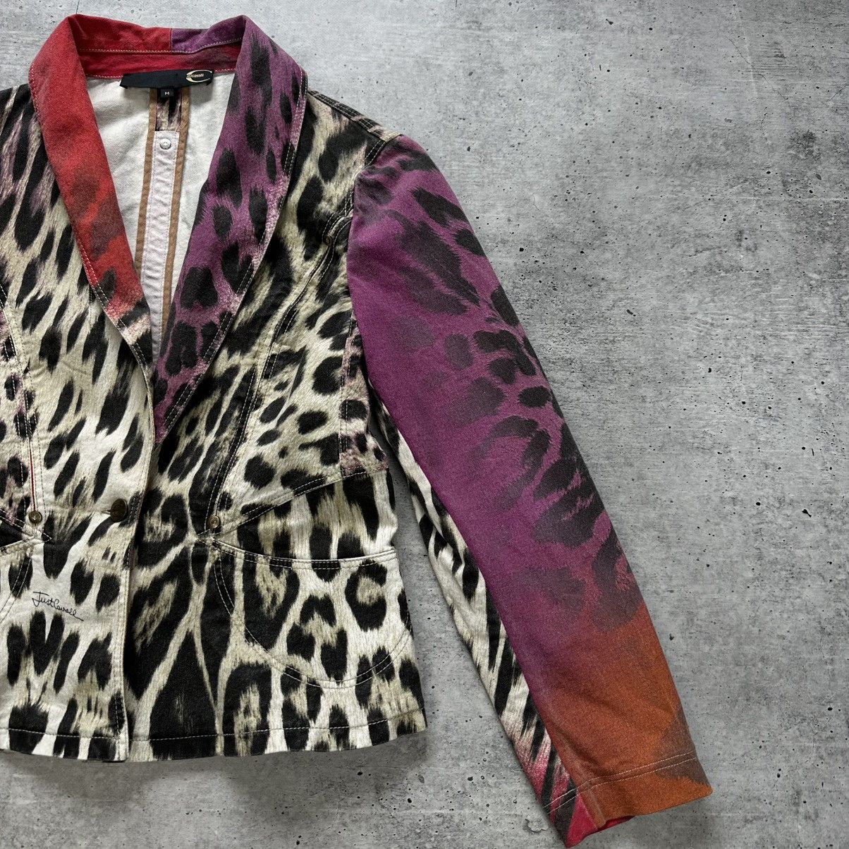 Just Cavalli Vintage Roberto Cavalli Just Cavalli Leopard Print Jacket Size M / US 6-8 / IT 42-44 - 3 Thumbnail