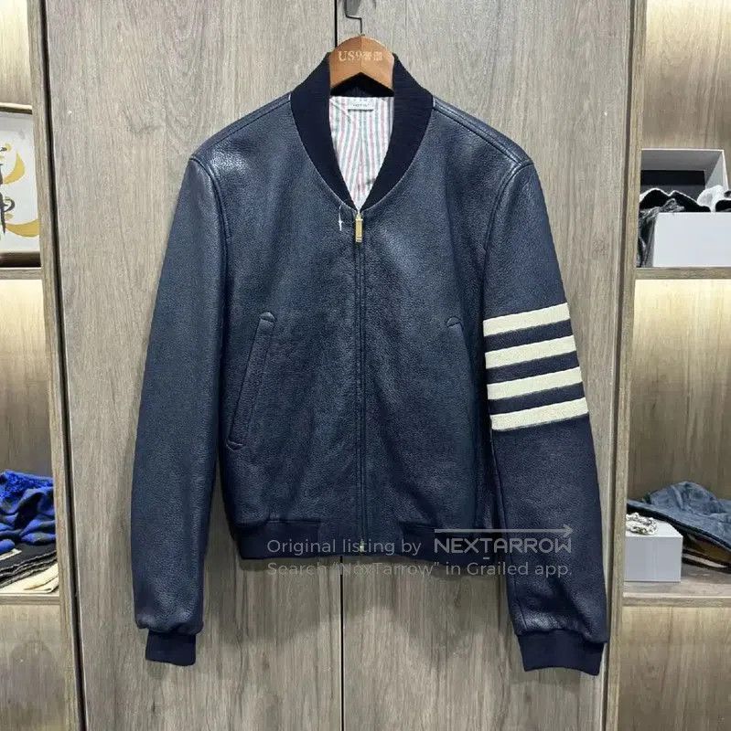 Thom Browne Thom Browne Black Leather Women's Jacket . Size S / US 4 / IT 40 - 1 Thumbnail