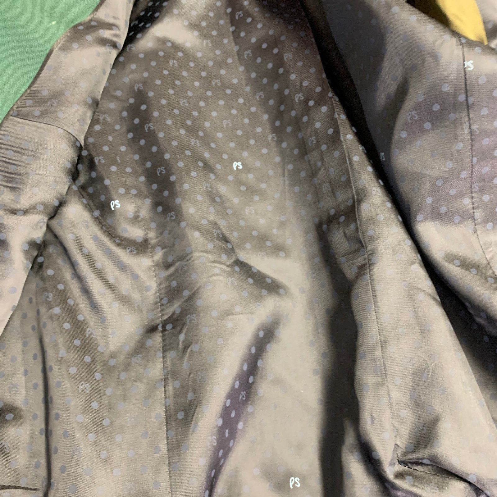 Size S Forest Green Wool Notch Lapel Jacket Blazer
