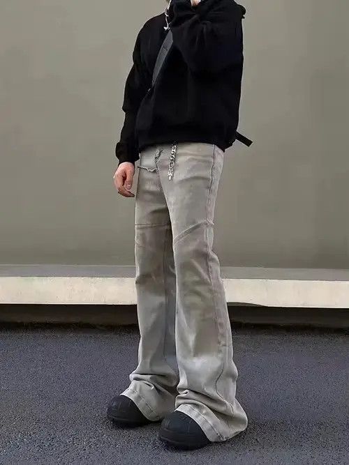 Jean Ishihara x Mita Stacked Flare Jeans Pant Size US 34 / EU 50 - 2 Thumbnail