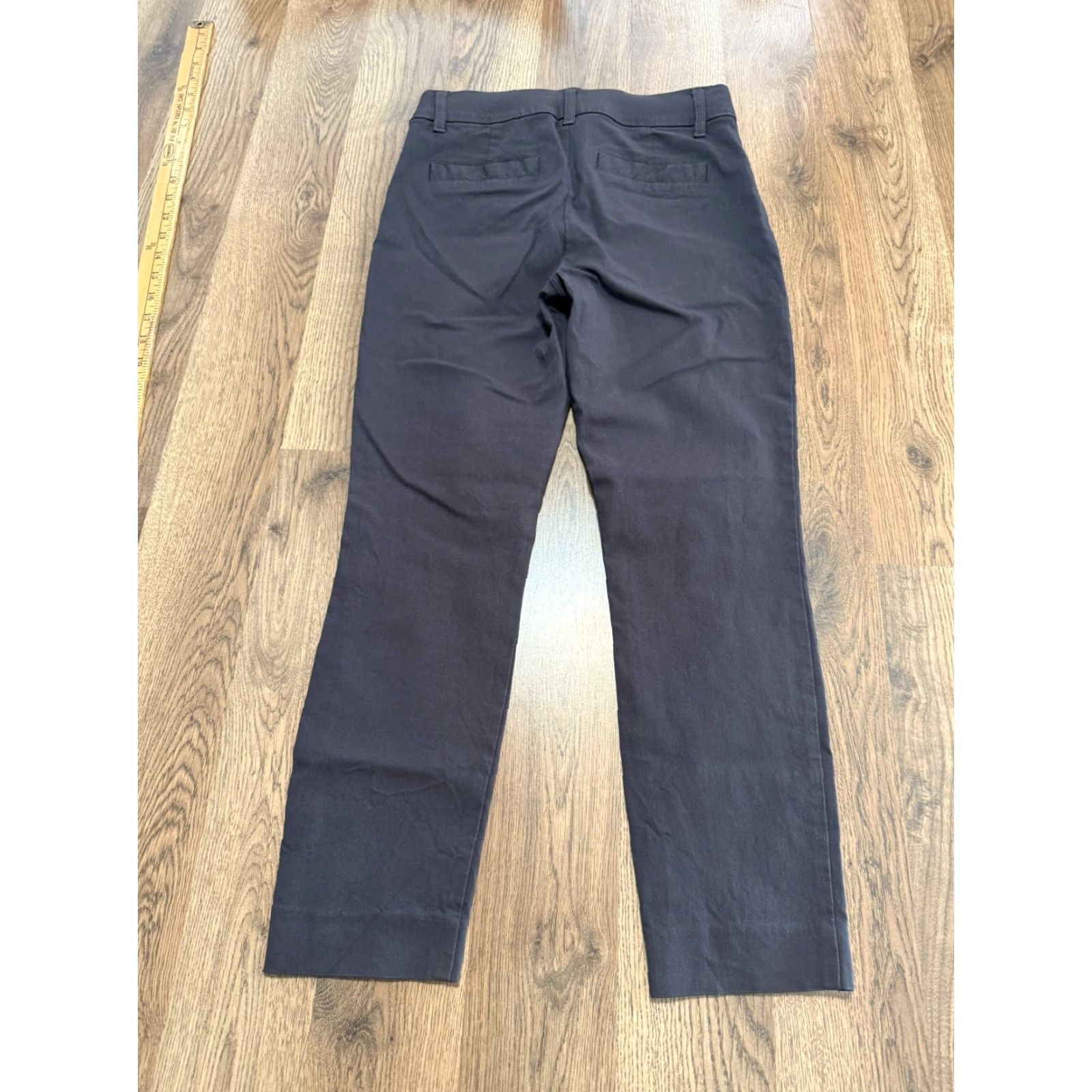Vintage Maurices Pants Women's XS Gray Straight Leg Pull On Mid Rise Pants Size 26" / US 2 / IT 38 - 2 Thumbnail