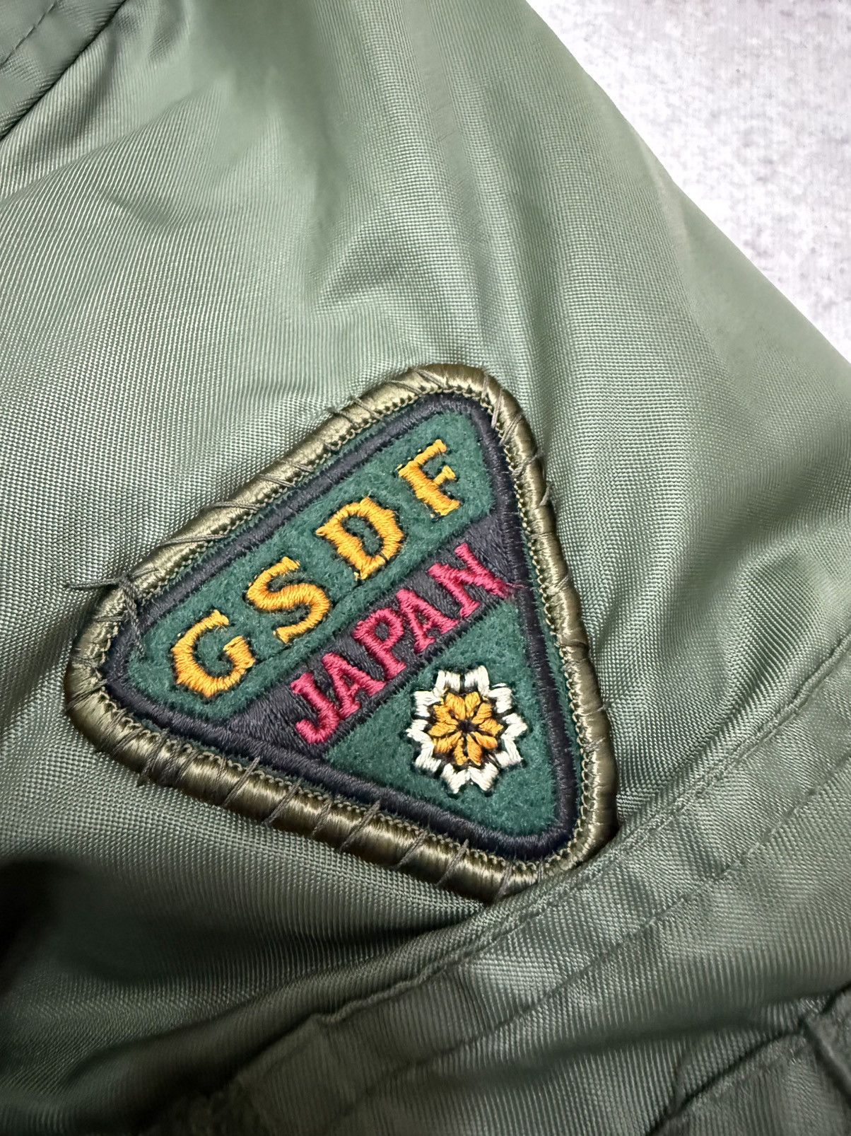 Vintage Air Force MA-1 Flight Jacket GSDF JPN patches on the sleeve Size US M / EU 48-50 / 2 - 7 Thumbnail