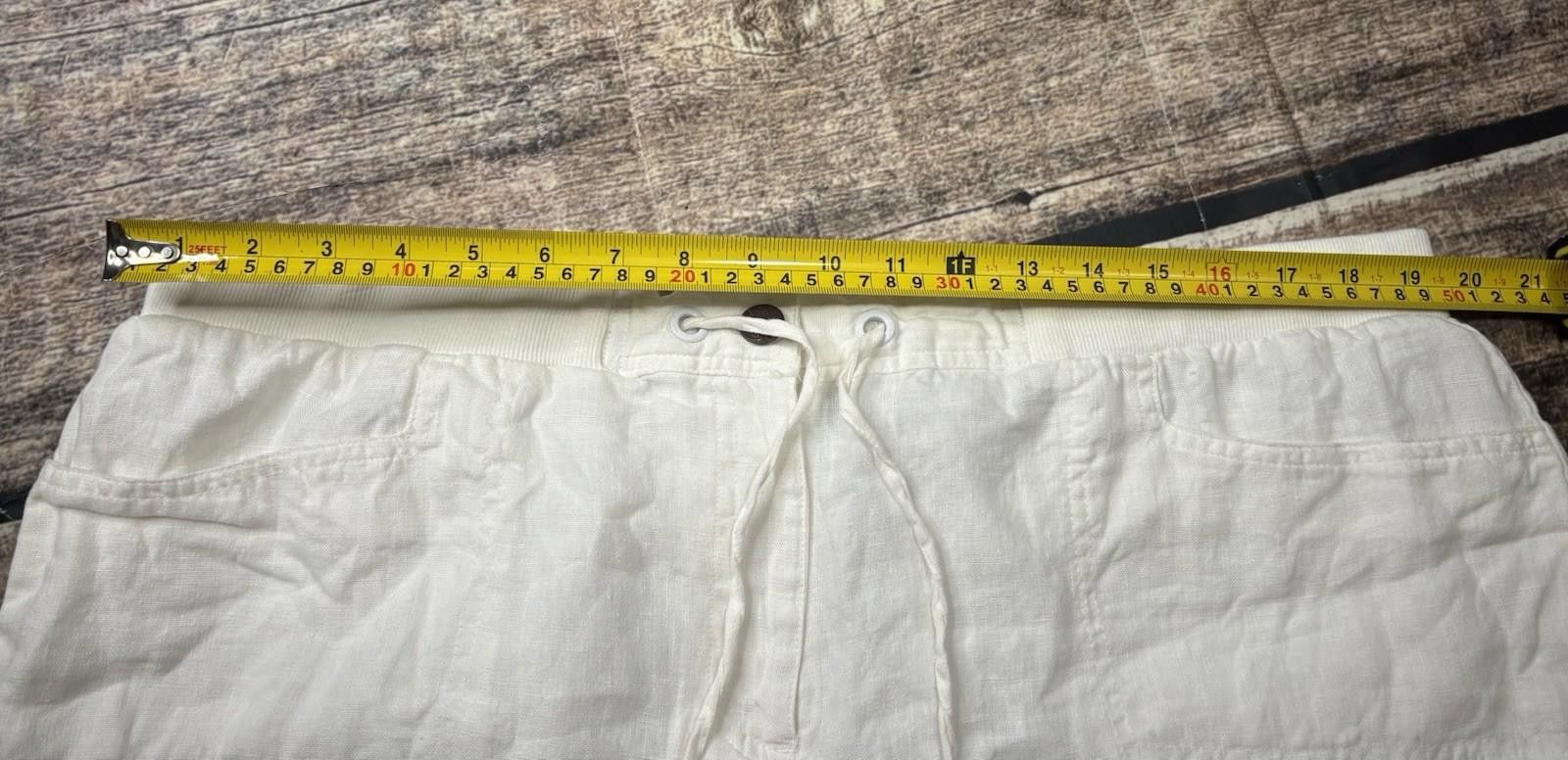 Other JM Collection Pants Womens Size 18 39x21 Linen White Size 40" / US 18 - 9 Thumbnail