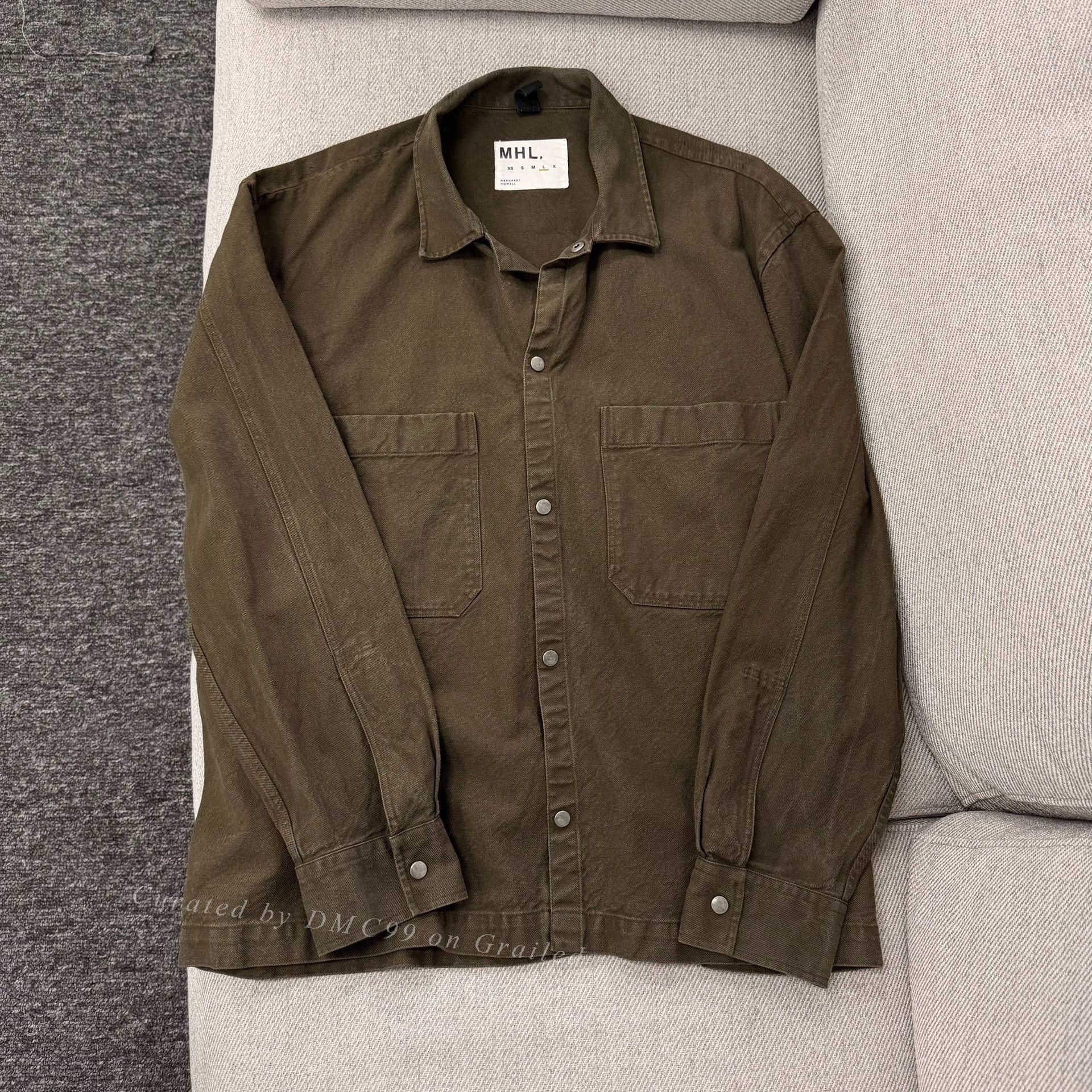 Margaret Howell MHL Margaret Howell Faded Cotton Twill Shirt Size US L / EU 52-54 / 3 - 1 Thumbnail