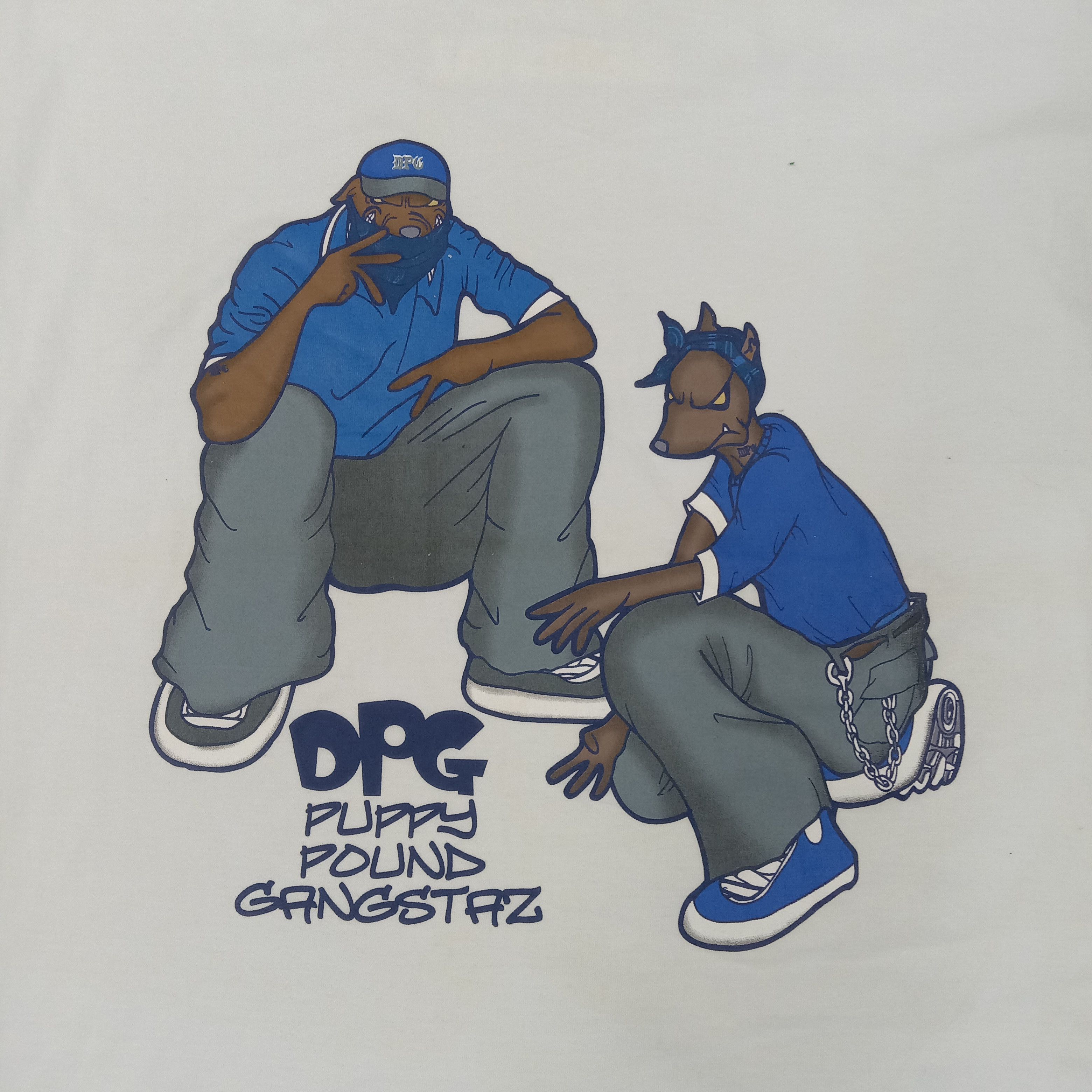 Rap Tees × Vintage DPG Puppy Pound Gangstaz Hip-hop Graphic Big Tshirt Size US XXL / EU 58 / 5 - 2 Thumbnail