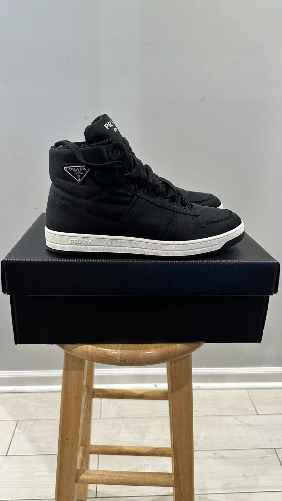 Prada Prada Re-Nylon Gabardine High 'Black' Size US 9.5 / EU 42-43 - 2 Thumbnail